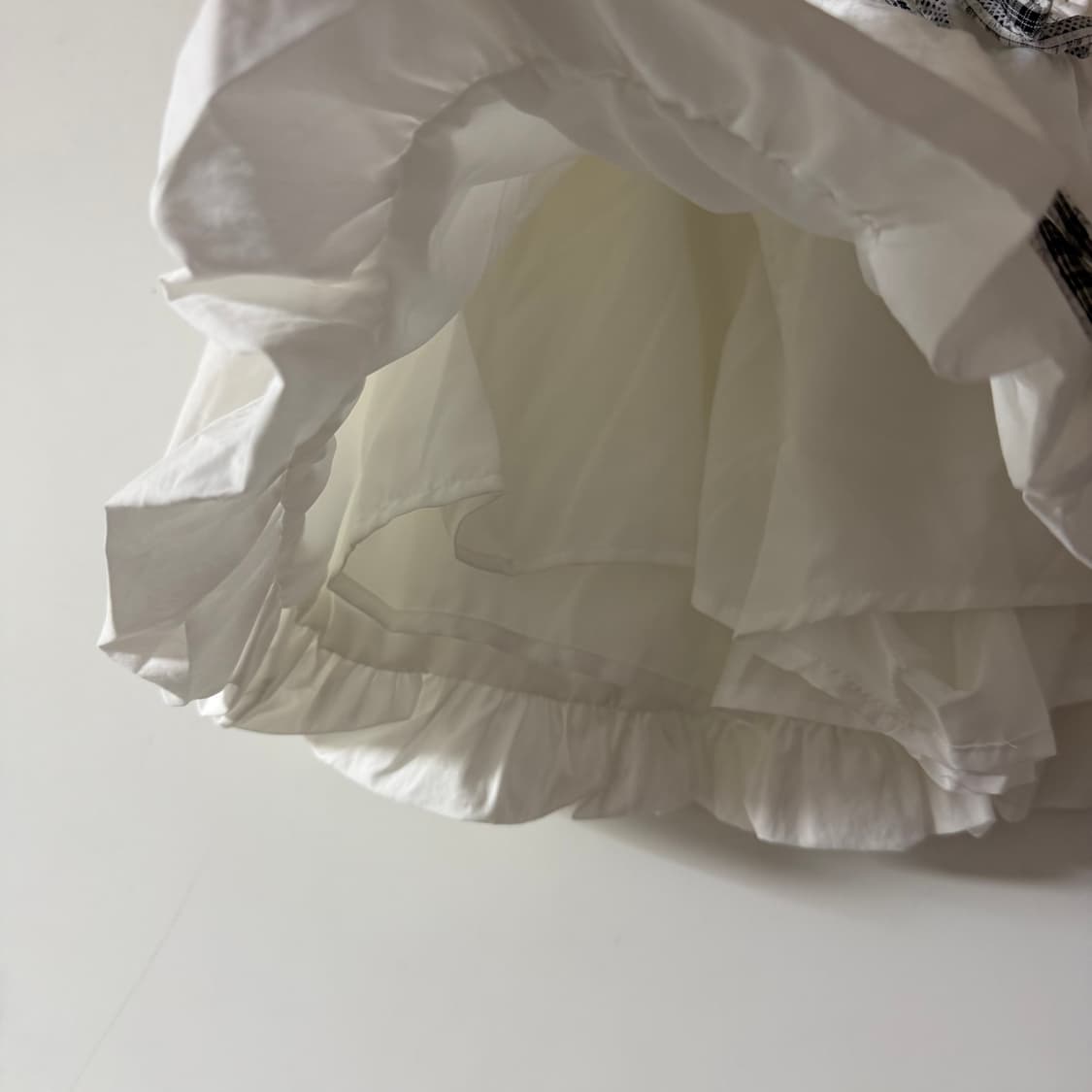 새상품 여자 체크 펌킨 스커트 (화이트) 상품이미지2