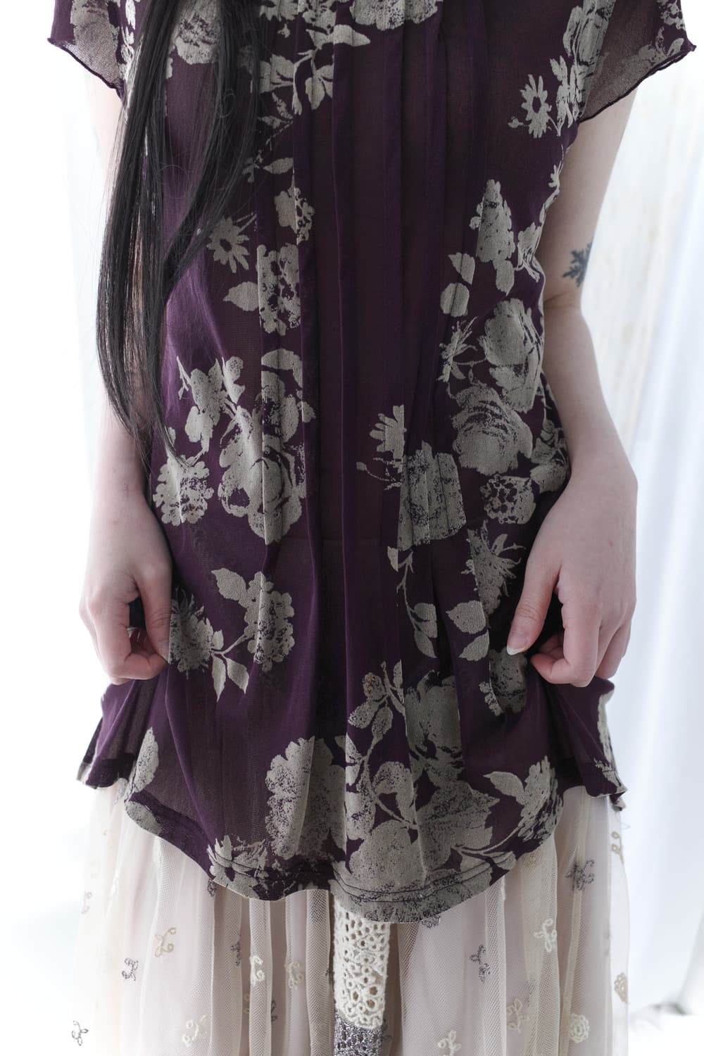 flower tuck T  상품이미지5