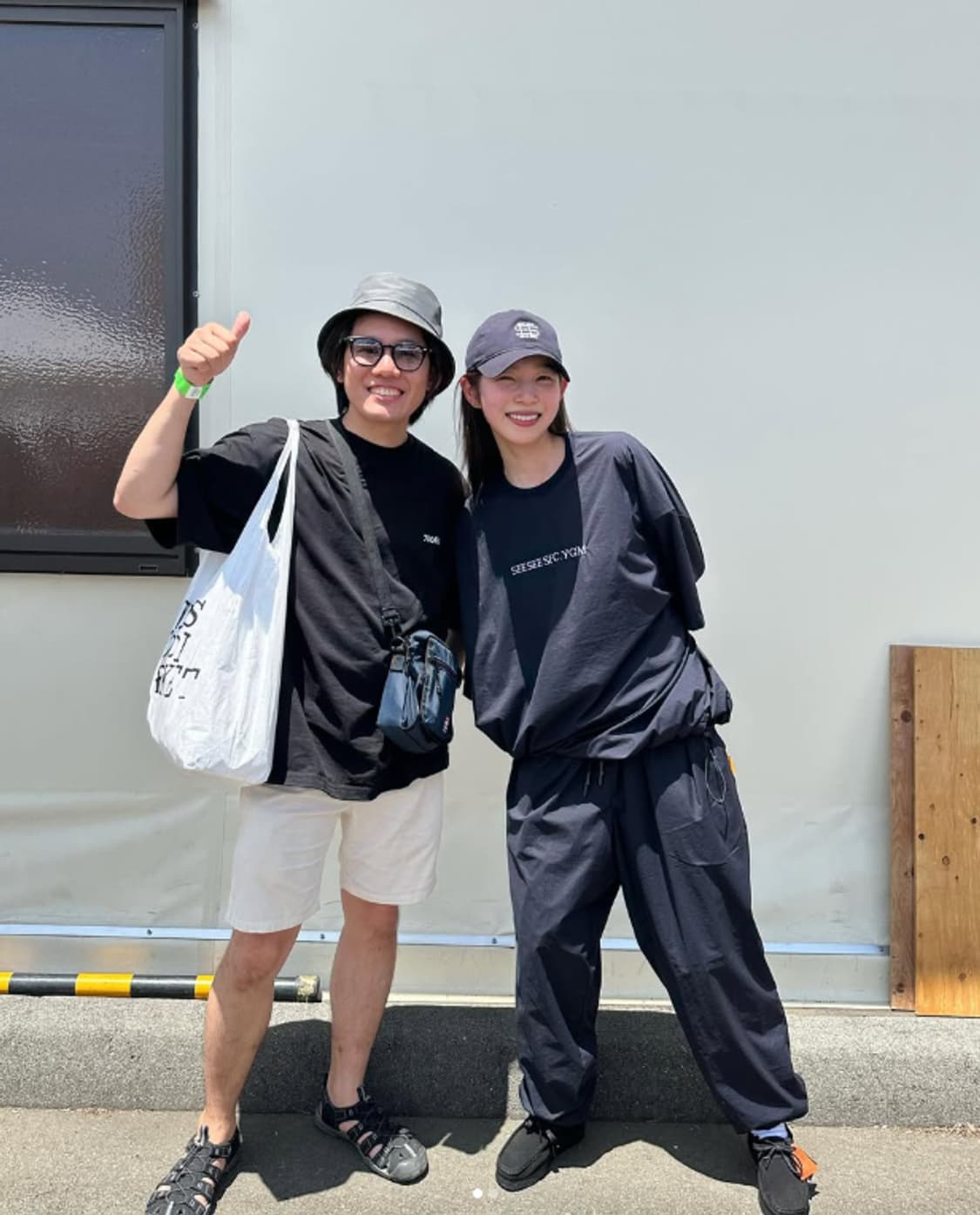 SEESEE x S.F.C x YGM 빅 나일론 크루넥 블랙 XL 상품이미지6