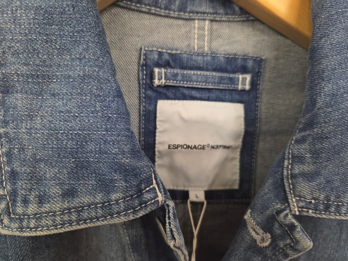 에스피오나지 데님 커버올 페이드 인디고 L 상품이미지3