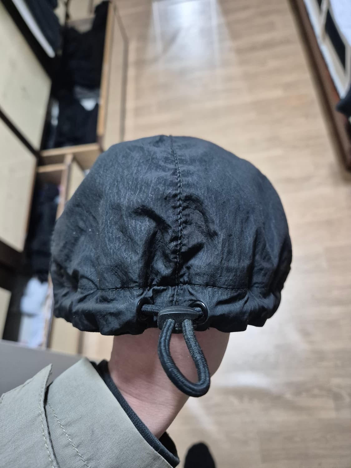 [XL] 21SS 스톤아일랜드 나일론 볼캡 엑스라지 블랙 검정 상품이미지3