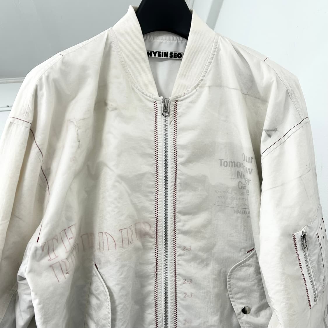 혜인서 그래픽 나일론 봄버 자켓 상품이미지7