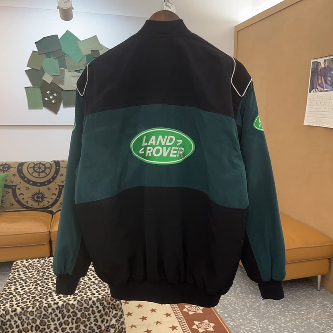 랜드로버 희귀 모터사이클 레이싱 바이커 자켓 XL C09038 상품이미지4