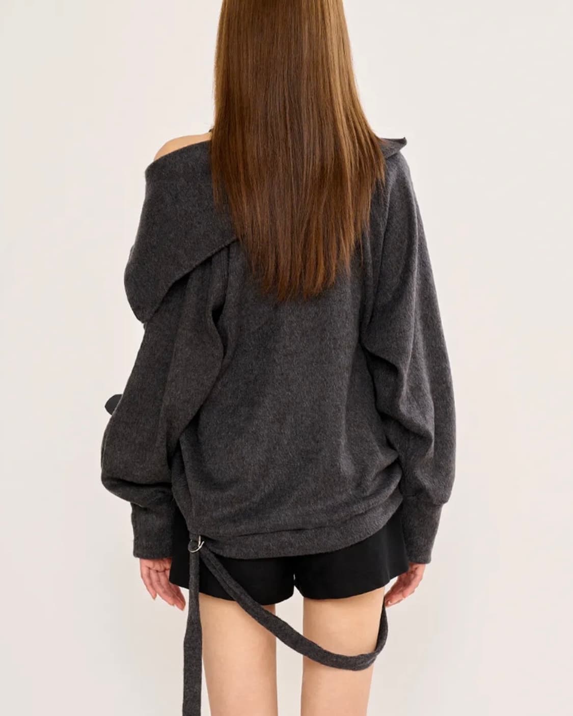 판영 헤어리집슬릿 풀오버 니트 상품이미지2