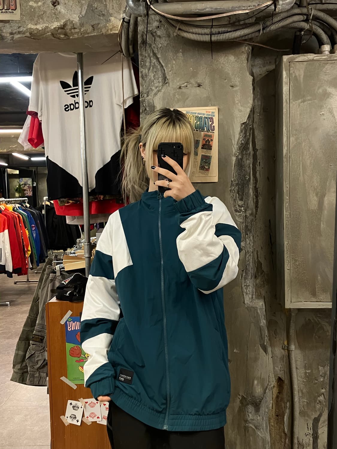 아디다스 바람막이 점퍼 그린 2XL  #csz111 상품이미지2