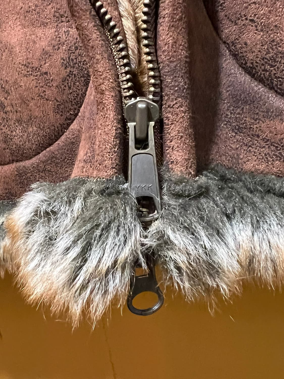 [XL] 카터스 빈티지 무스탕 자켓 브라운 퍼 트리밍 아우터 투웨이 상품이미지7