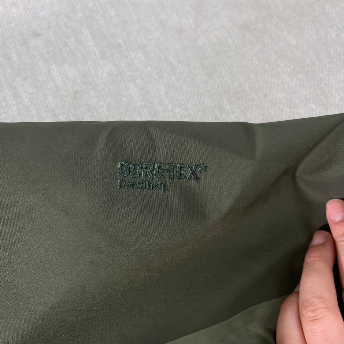 100 아크테릭스 세타 1세대 ar 카키 바람막이 자켓  상품이미지3