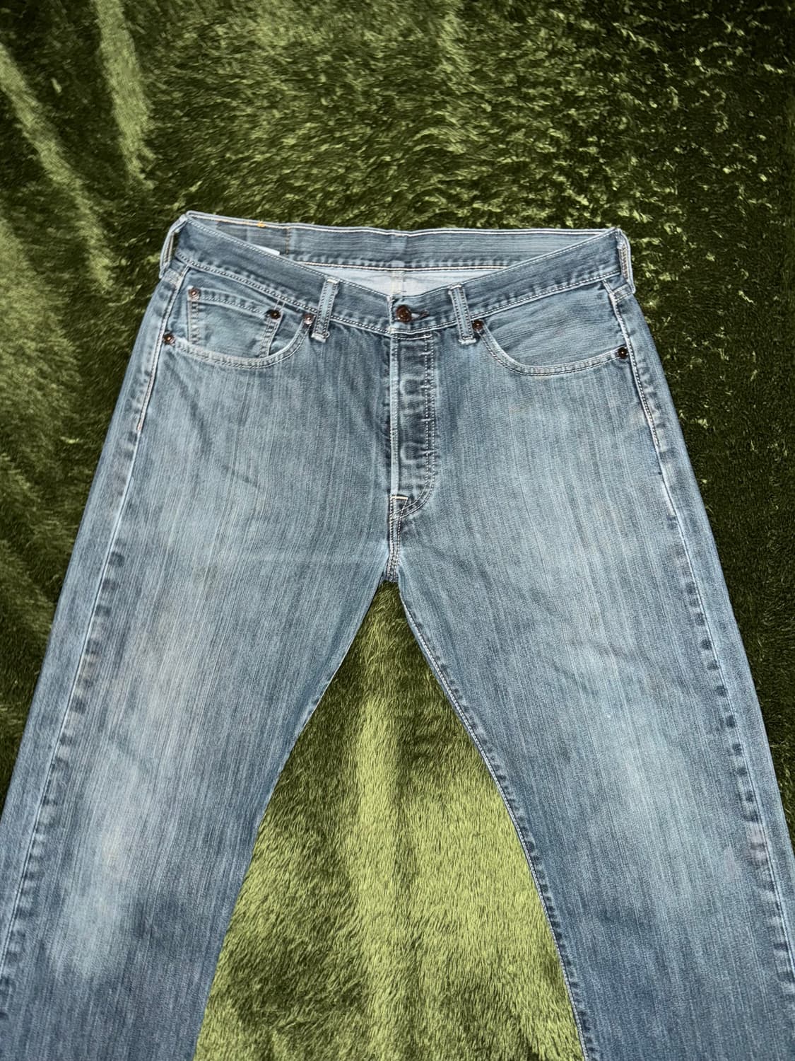[W33/L34] 리바이스 501 오리지널 빈티지 워싱 데님 팬츠 상품이미지5