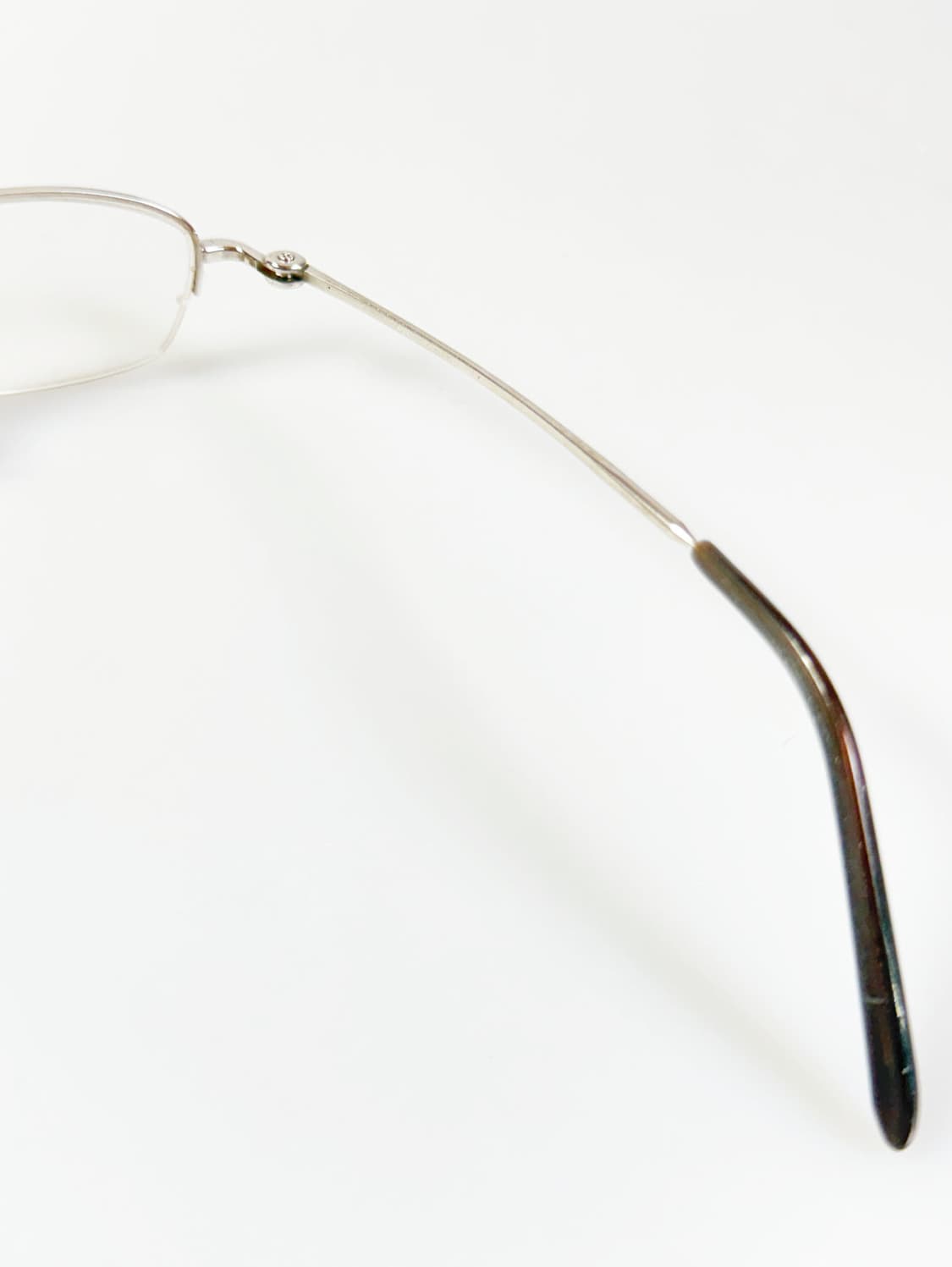 R&B Eyewear 실버 메탈 반무테 스퀘어 빈티지 안경 상품이미지6