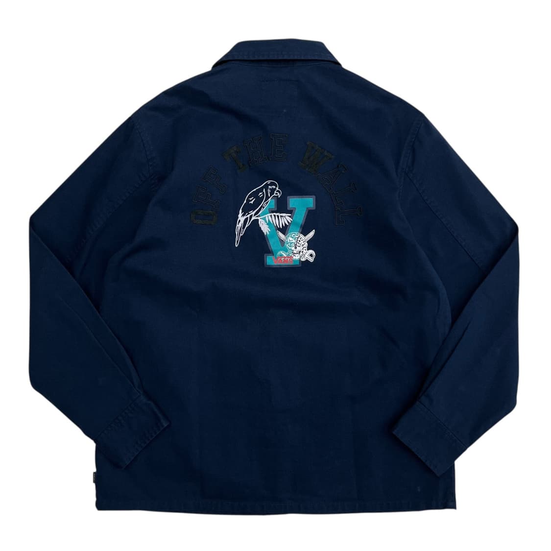 반스 네이비 백로고 셔츠자켓 M 상품이미지4