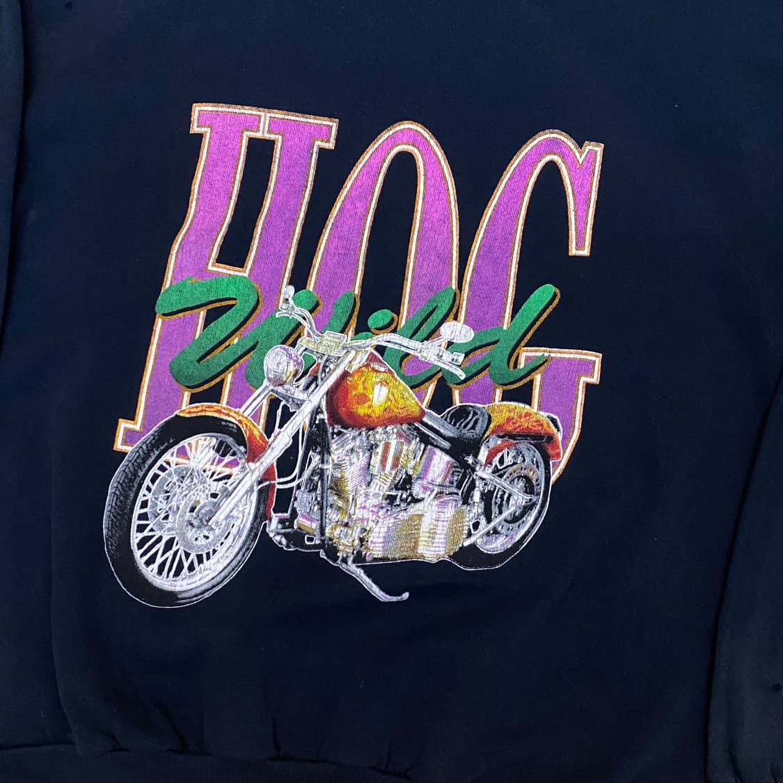 90s USA 빈티지 데미지 바이크 맨투맨  상품이미지2