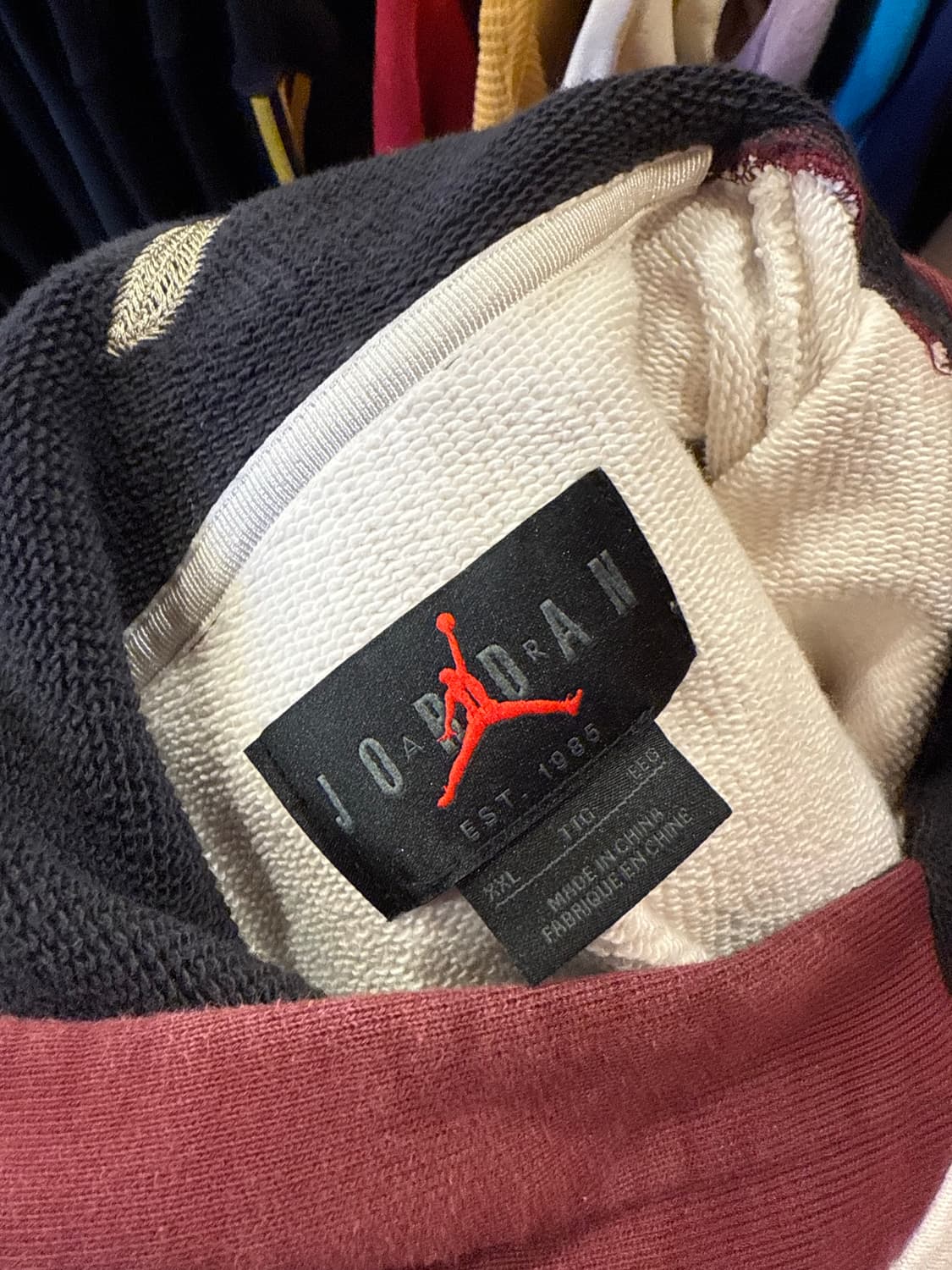 조던 배색 후드티 상품이미지3