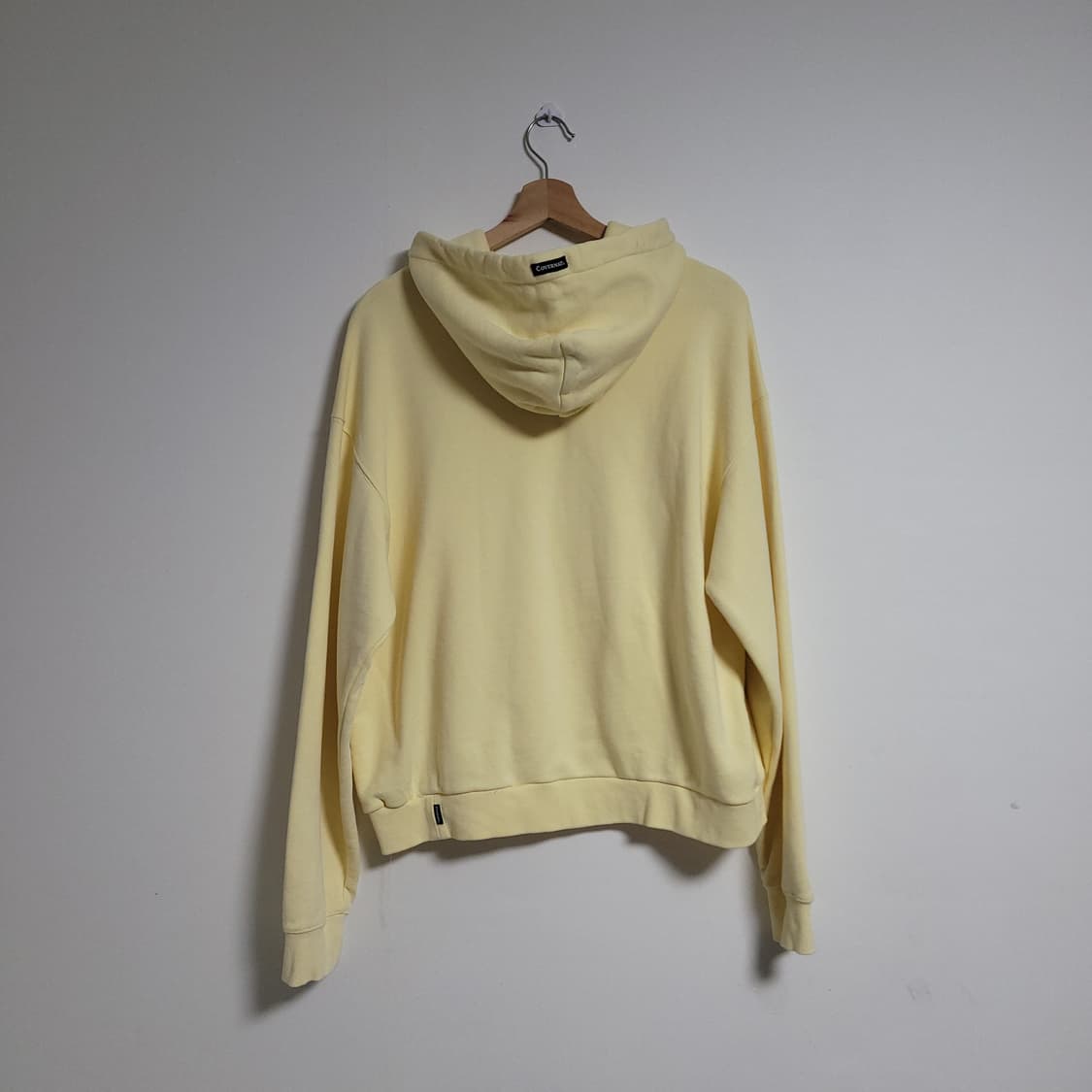 (L) COVERNAT 커버낫 옐로우 후드티 상품이미지4