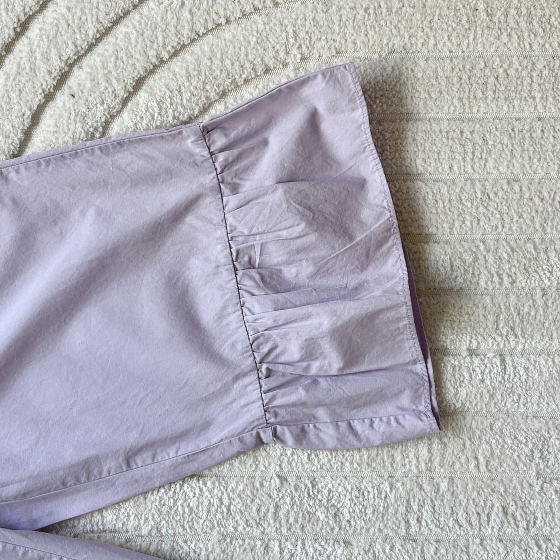 낫띵에브리띵 FRILL DETAIL COTTON PANTS IN 라벤더 상품이미지6