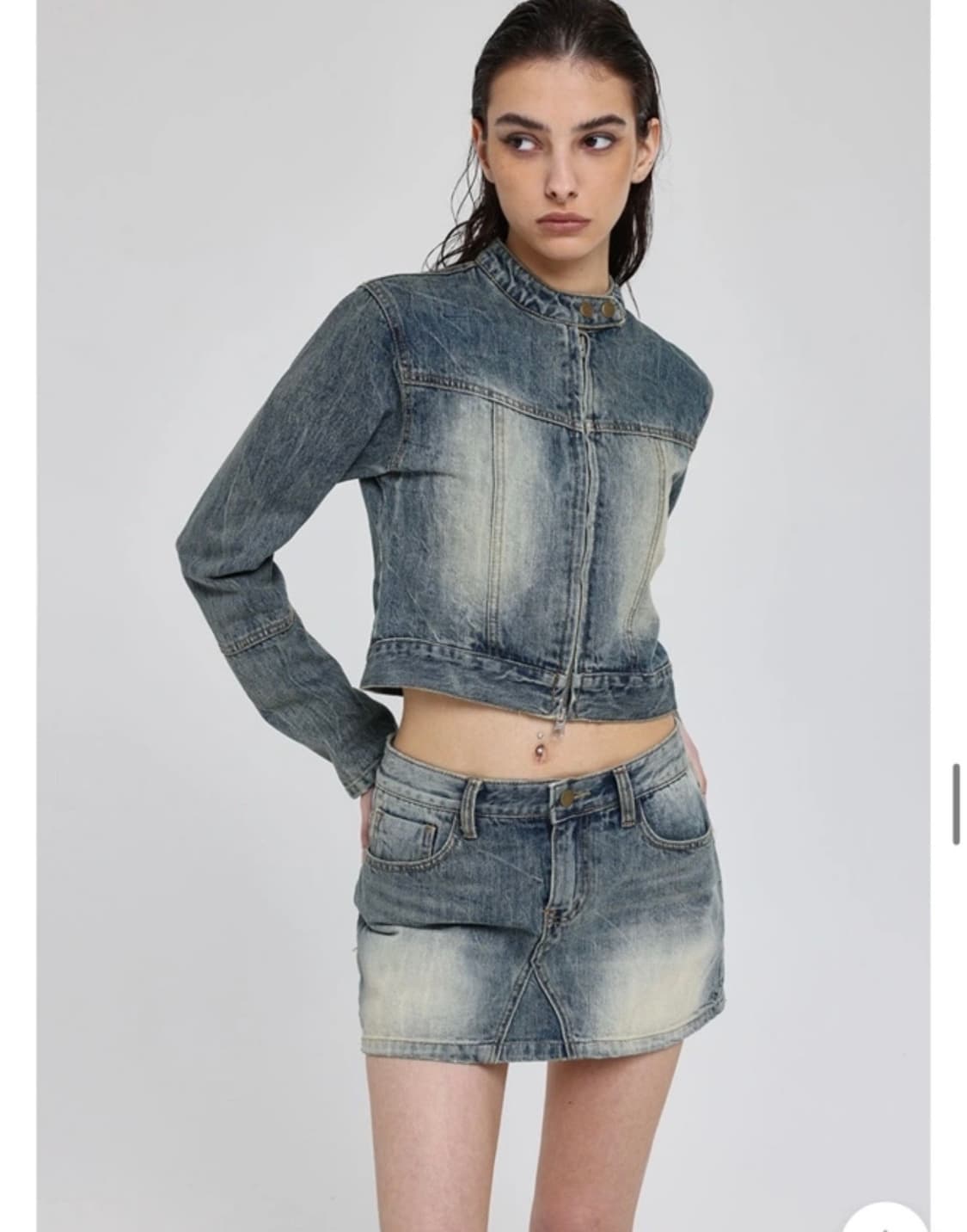 블랙업 클레븐 데님 자켓 s 상품이미지1