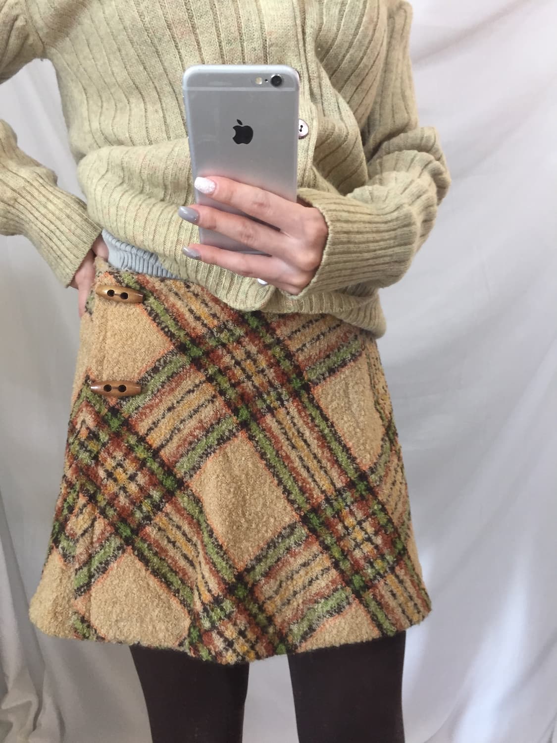 떡볶이 체크 스커트 상품이미지7