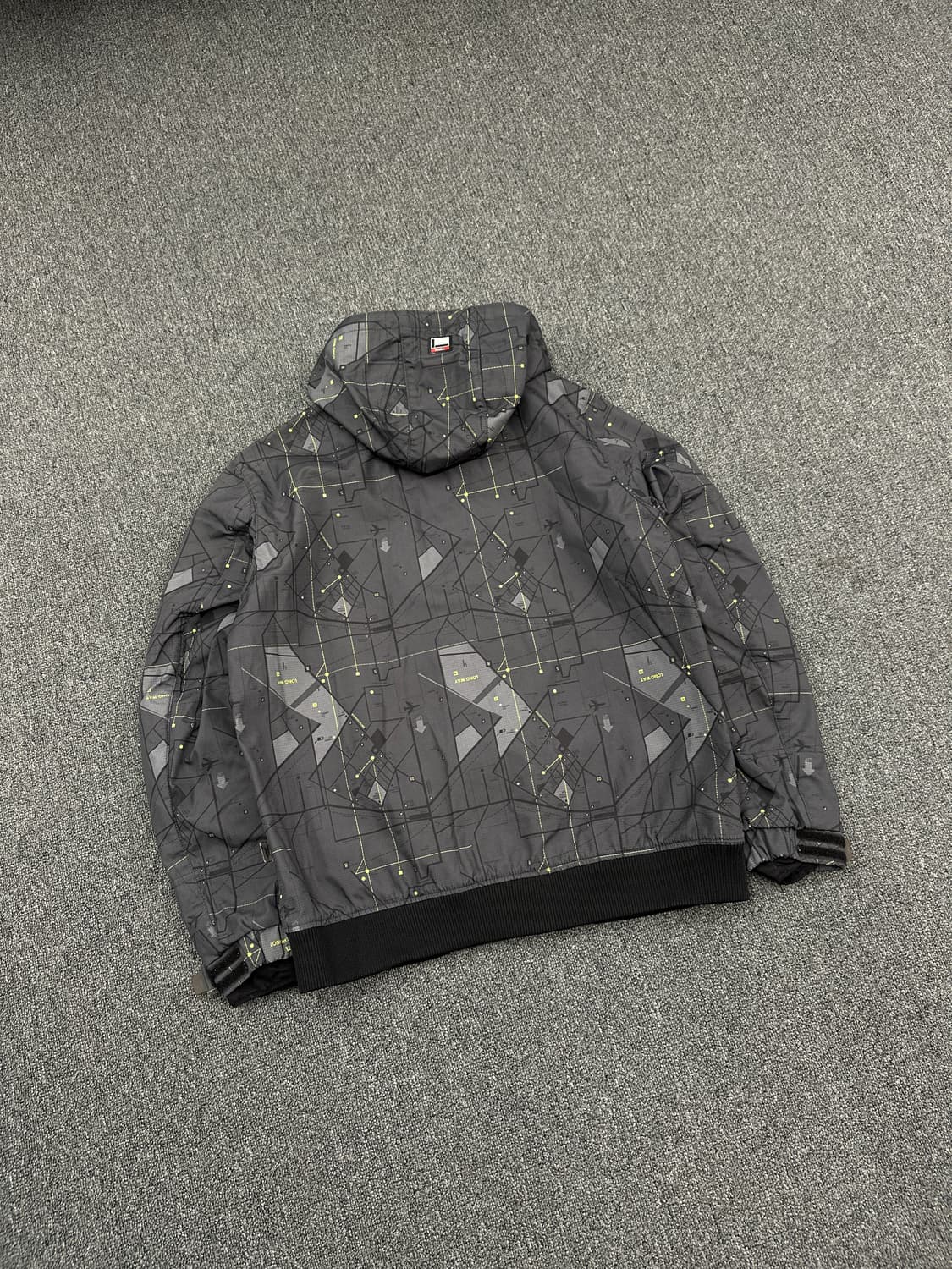 L) 후부 빈티지 바람막이 자켓 차콜 상품이미지2