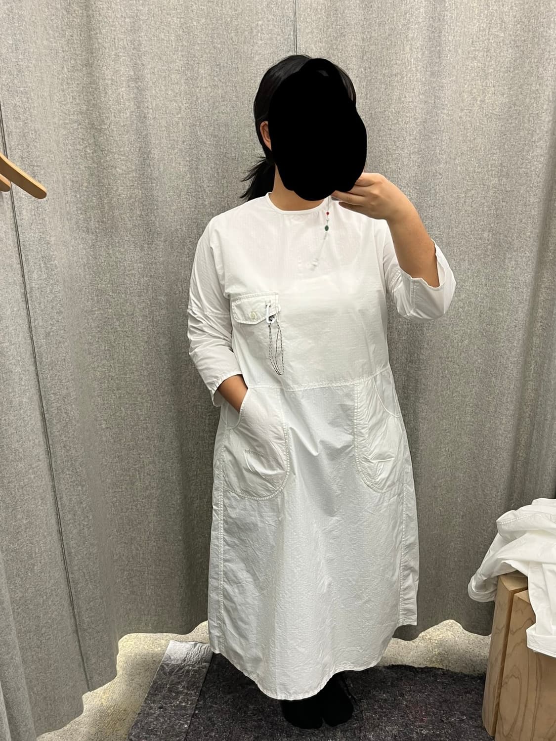 앤드원더 원피스 화이트 상품이미지4