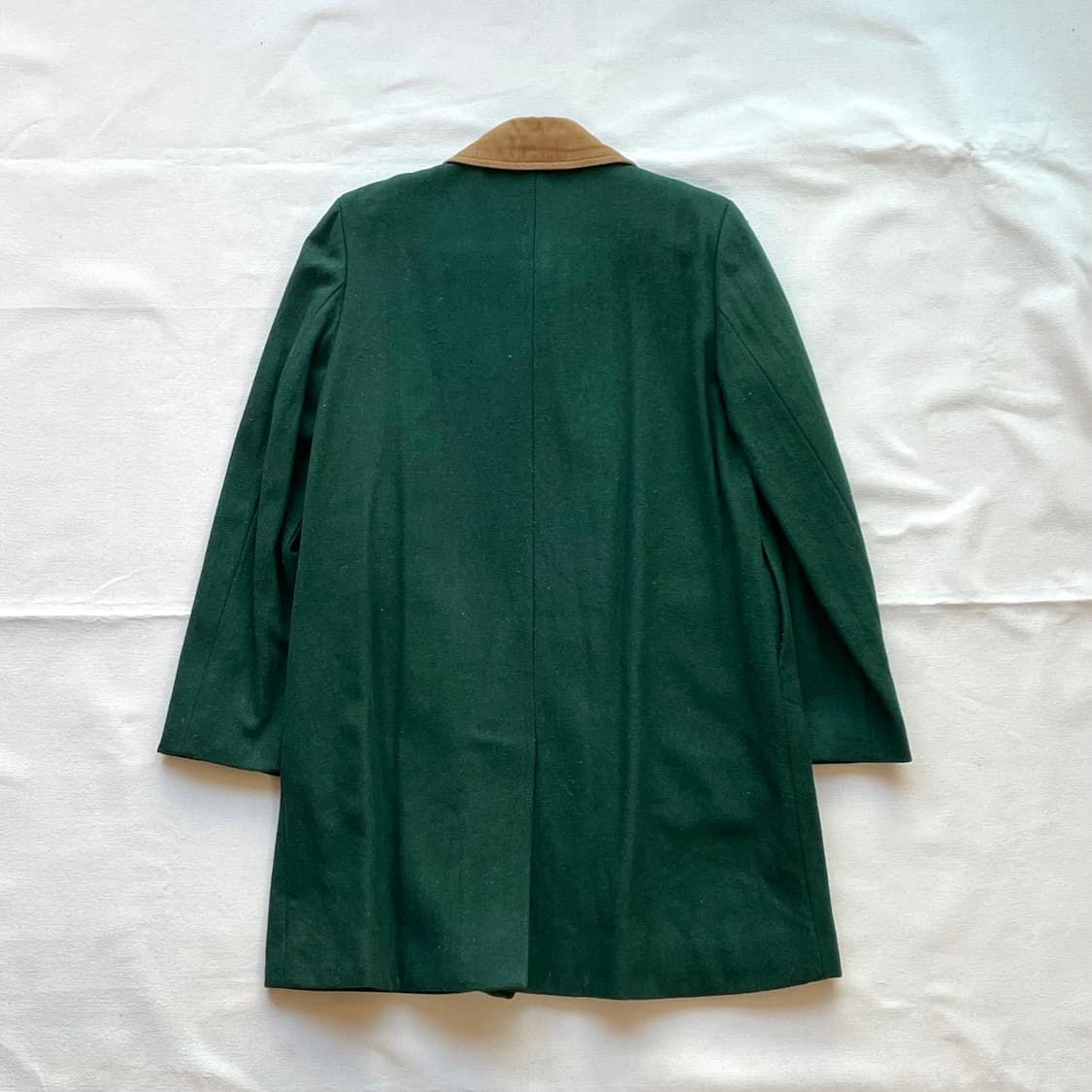 어텐션 그린 코트 맥코트 코듀로이 카라 초어 헌팅 자켓 타탄 체크 상품이미지5