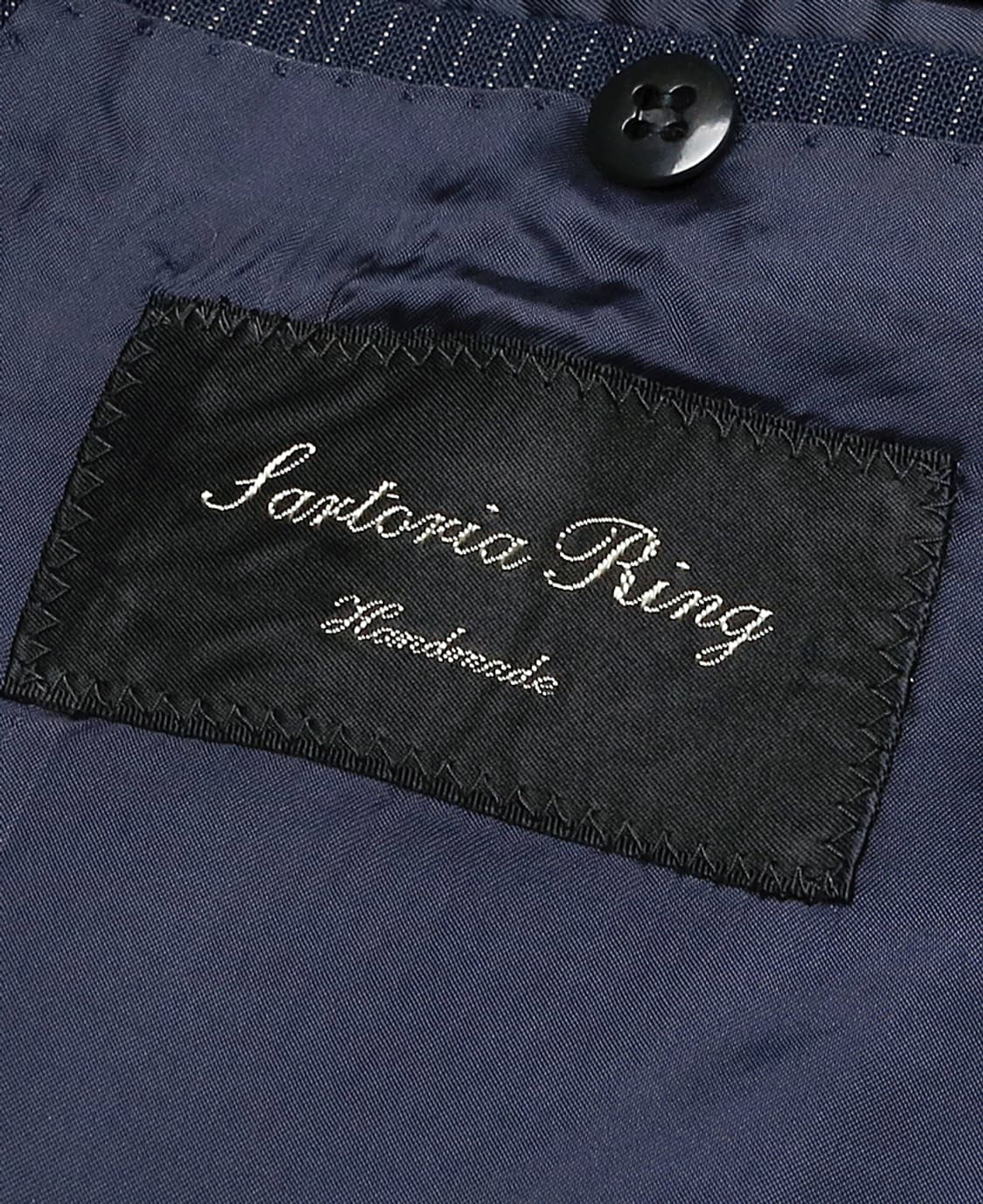 링자켓 [Sartoria Ring] 도티드 스트라이프 네이비 클래식 수트 상품이미지6