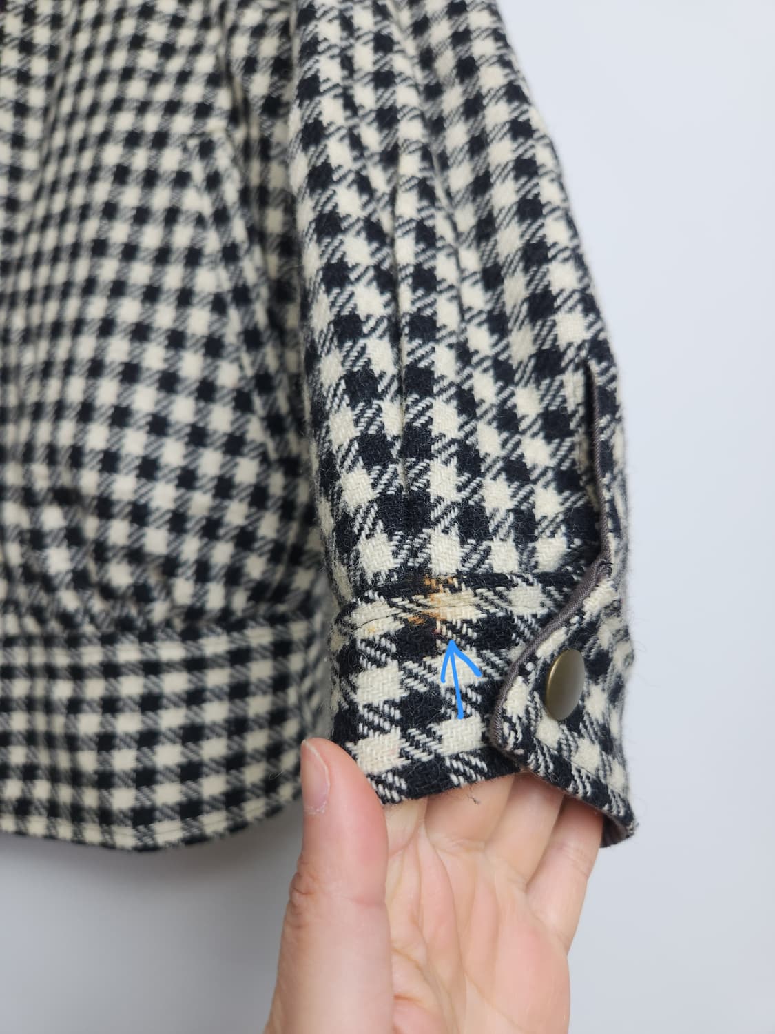 깅엄 체크 점퍼 자켓 상품이미지9