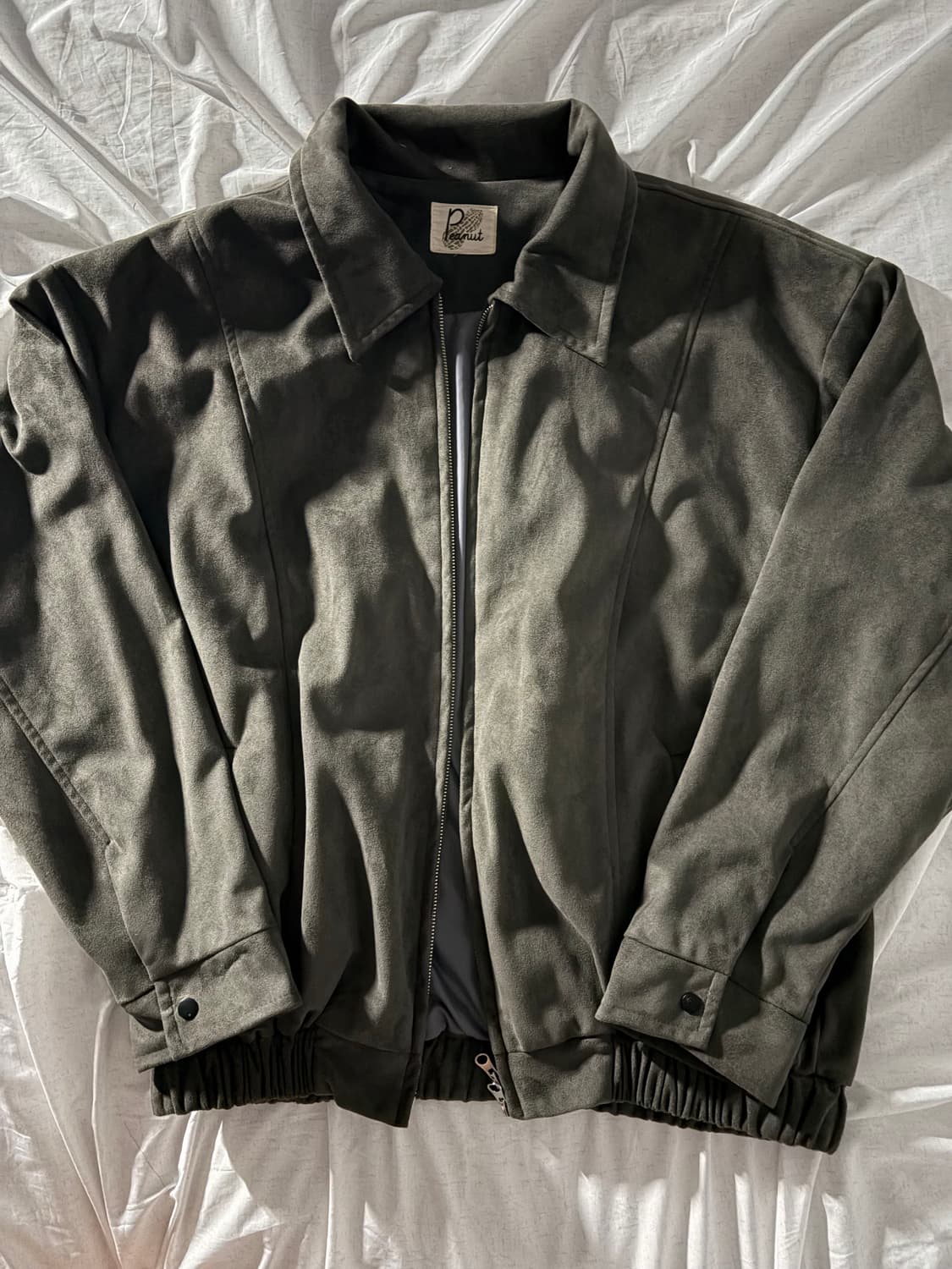 빈티지 차콜 스웨이드 자켓 상품이미지1