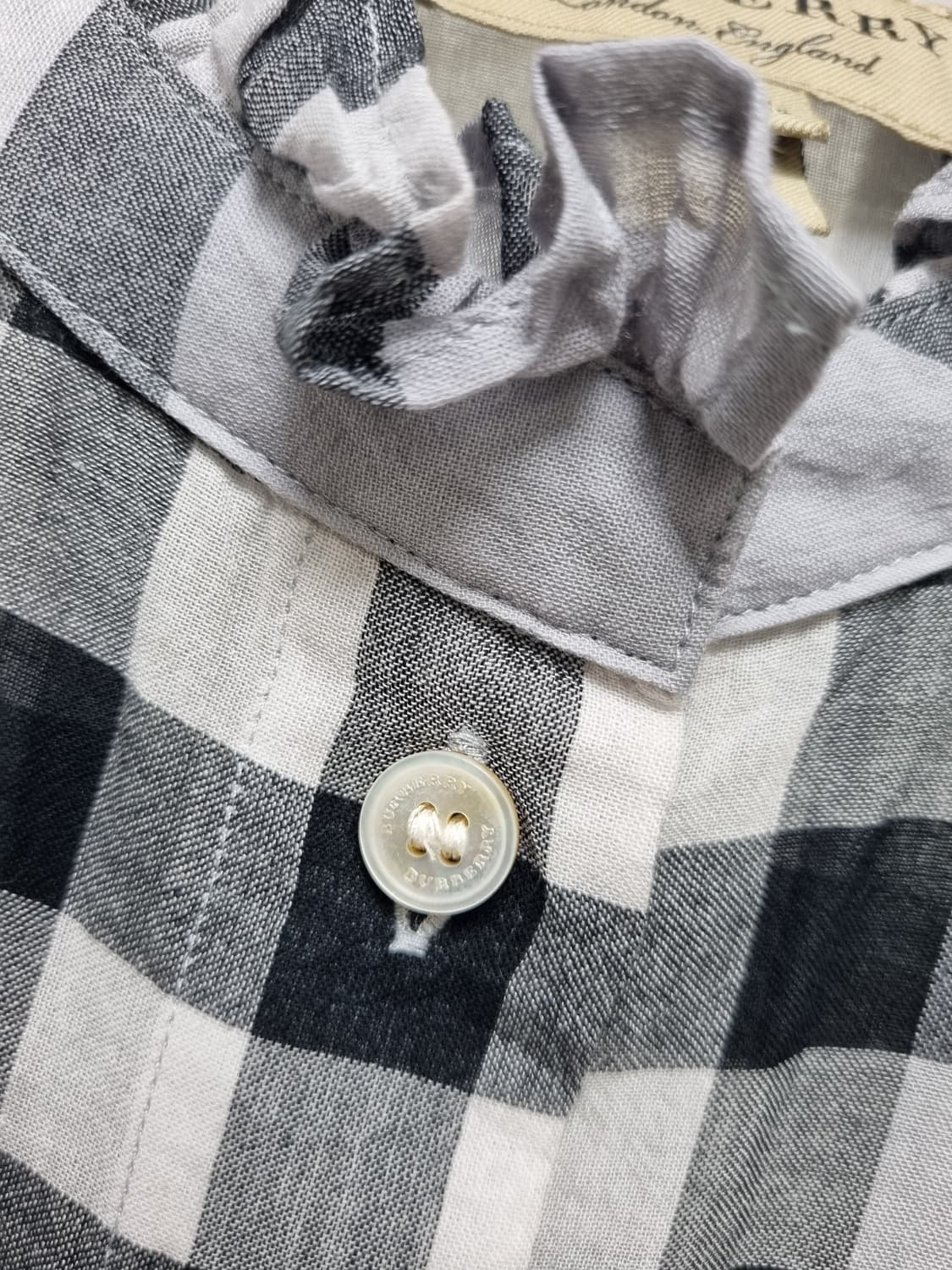 [uk8/66/정품] 버버리 그레이체크 블라우스 상품이미지4