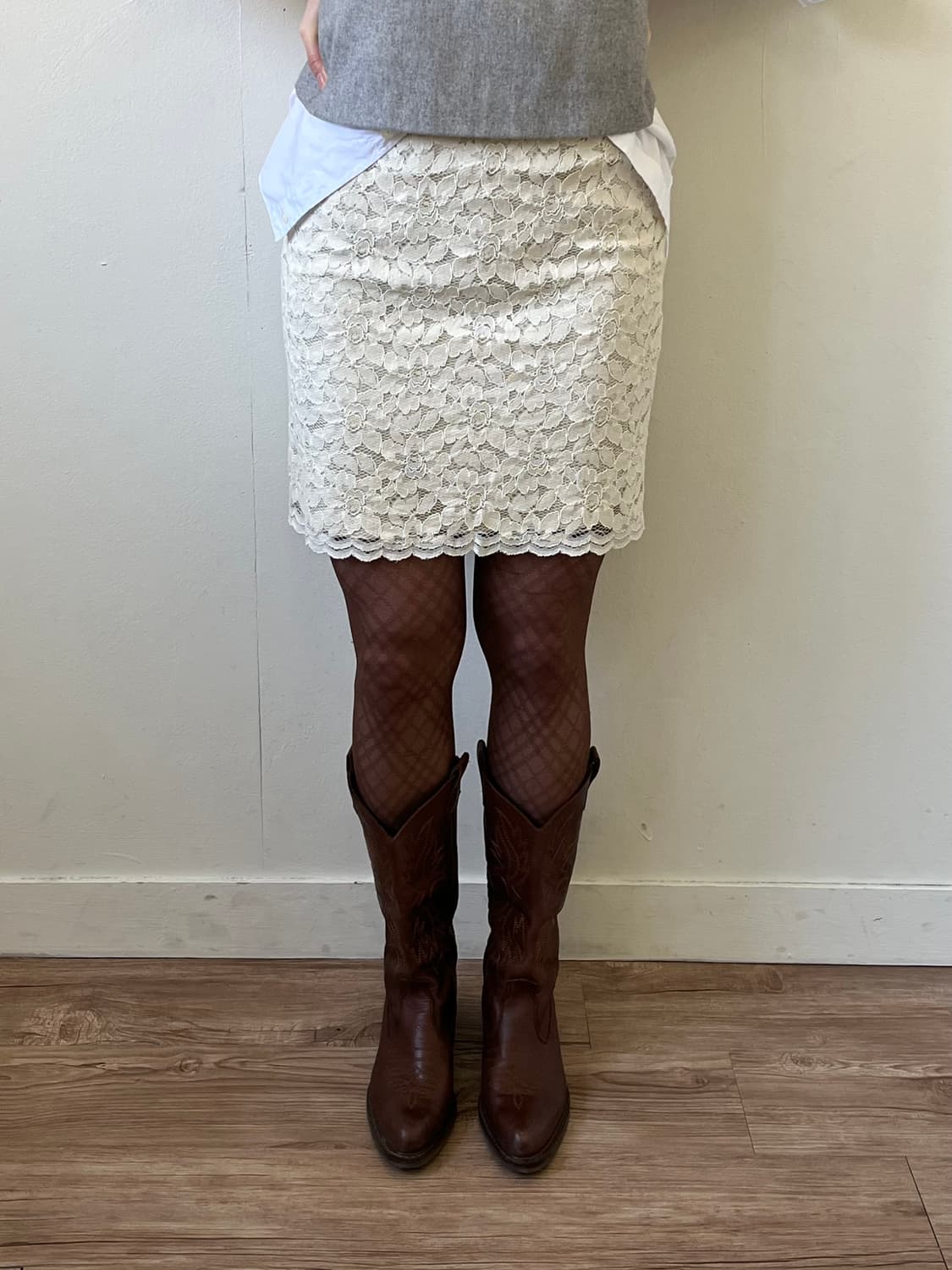 NOLLEY‘S 플라워 미디스커트 상품이미지4