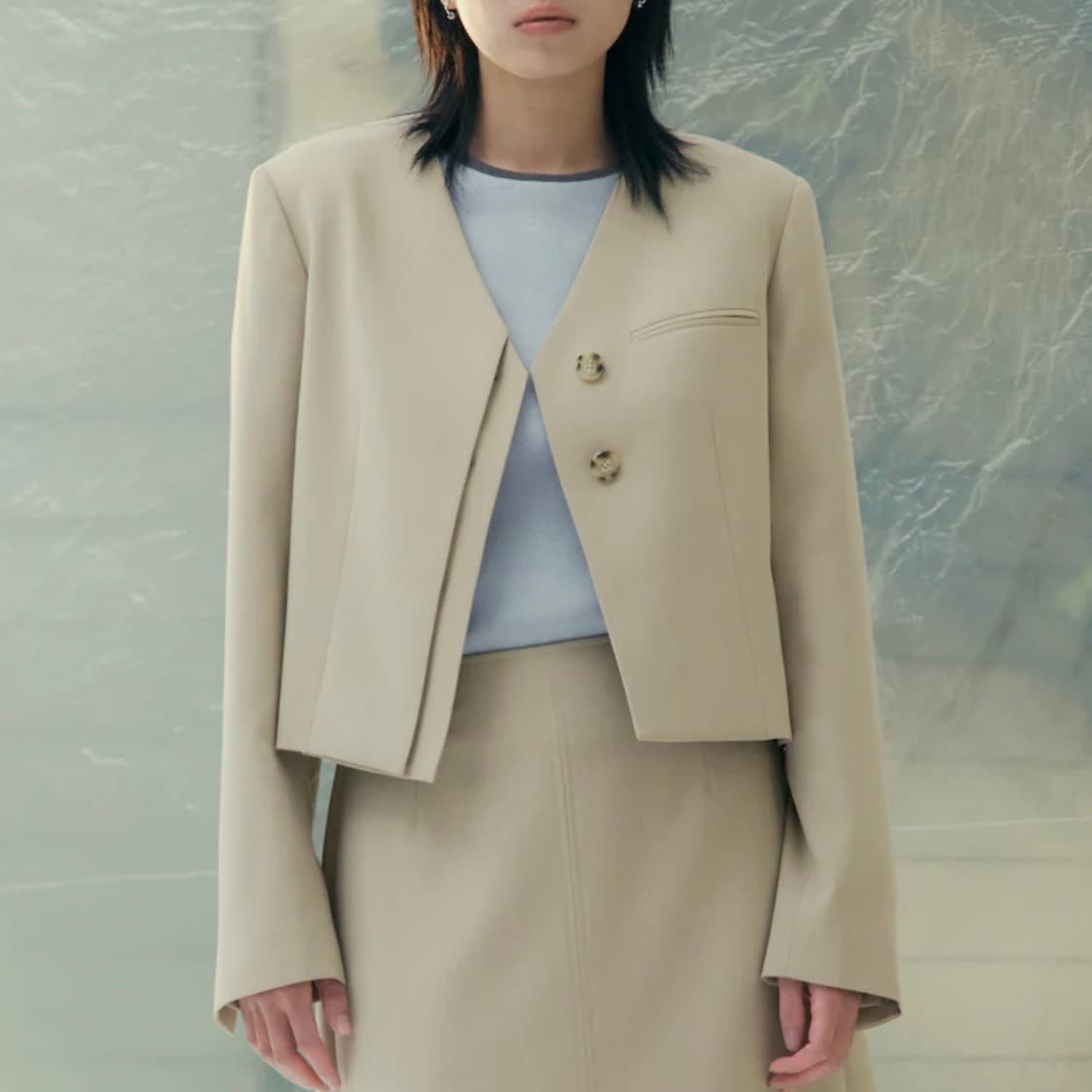 구호플러스 크롭 정장 자켓 상품이미지4