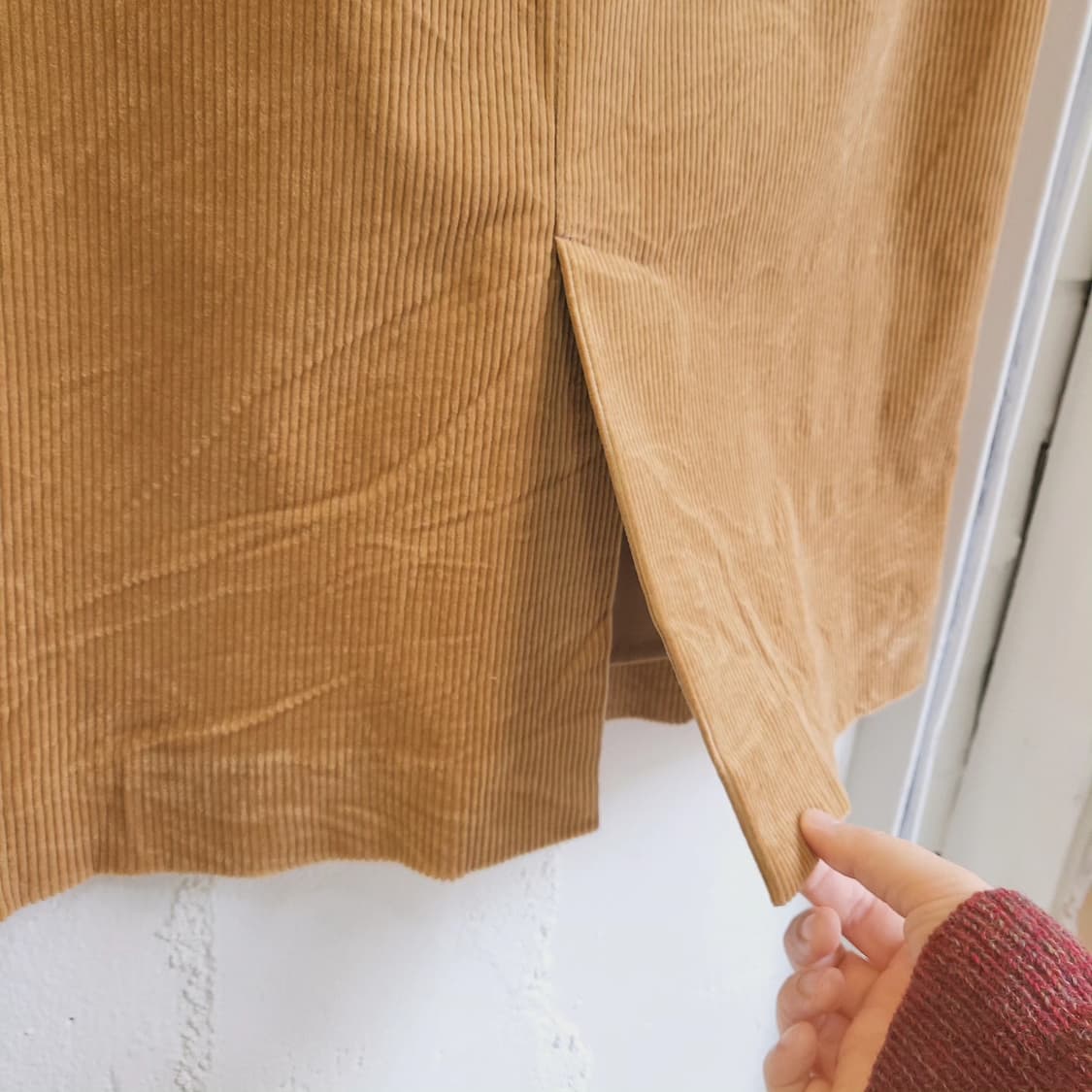 Candela 아웃포켓 코듀로이 미디스커트 상품이미지7