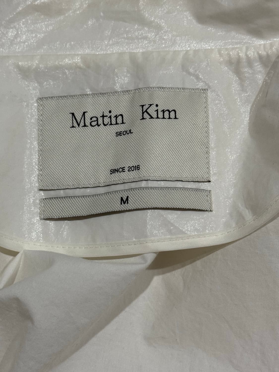 마뗑킴 여성용 화이트 자켓 M 새상품 상품이미지7