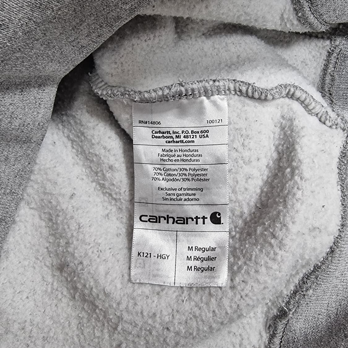칼하트 그레이 후드티 상품이미지6