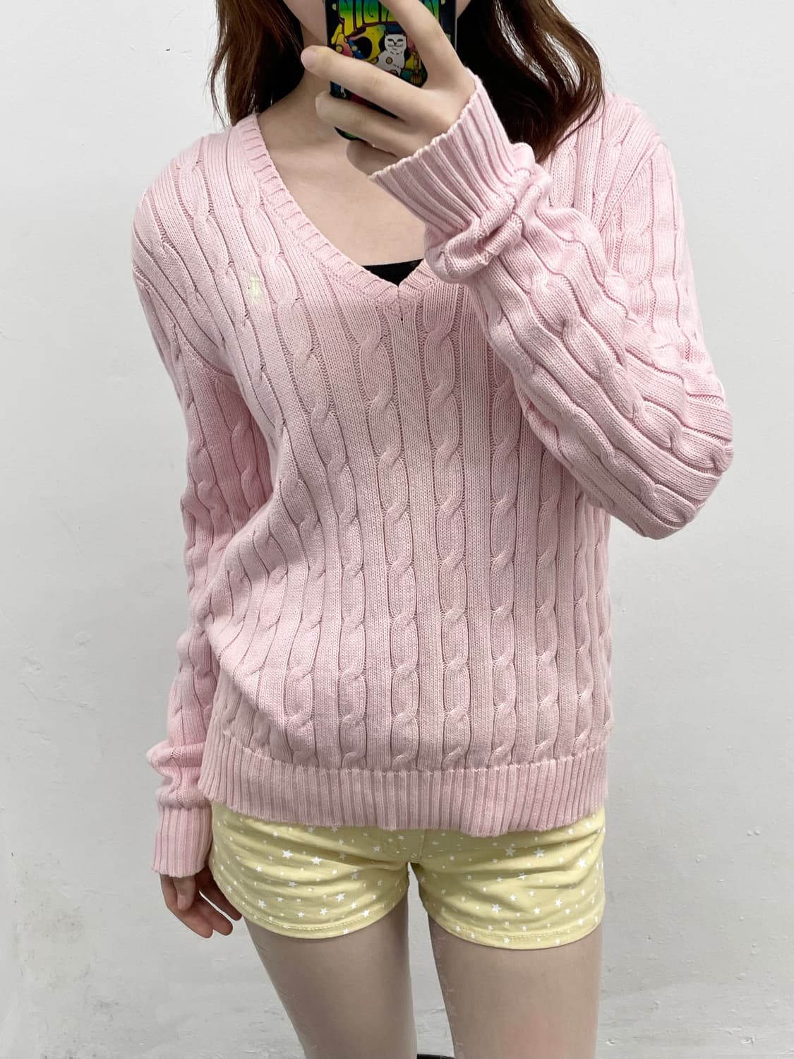 핑크 폴로 케이블 니트🌸 상품이미지2