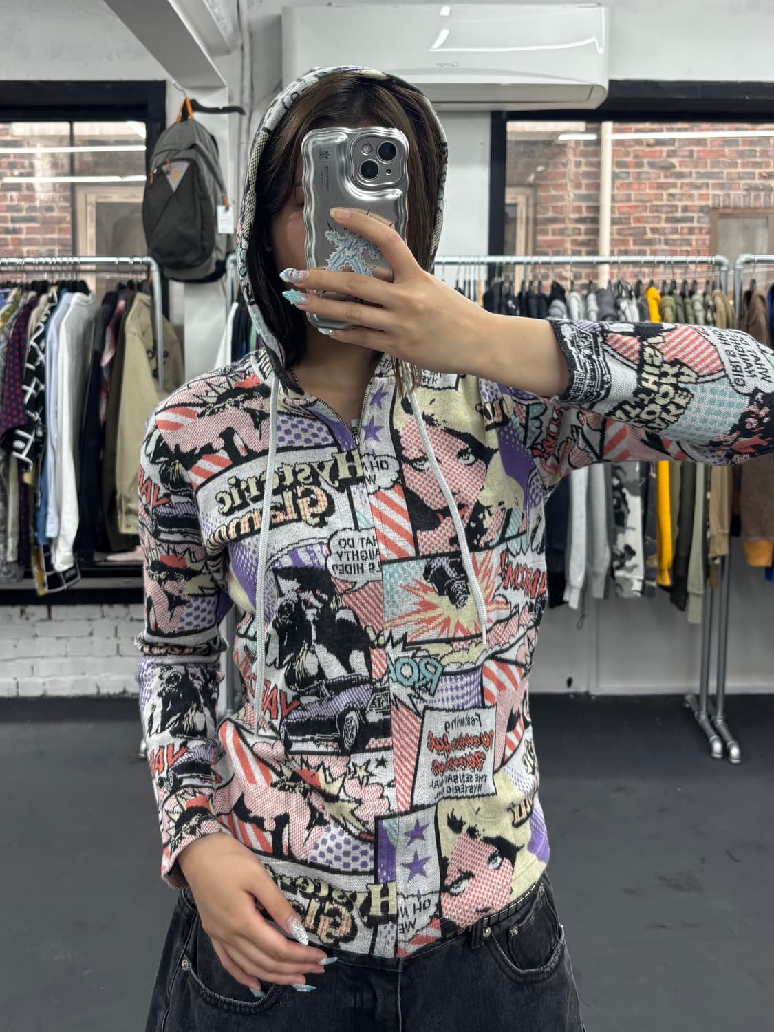 히스테릭 글래머 카툰 후드집업 상품이미지2