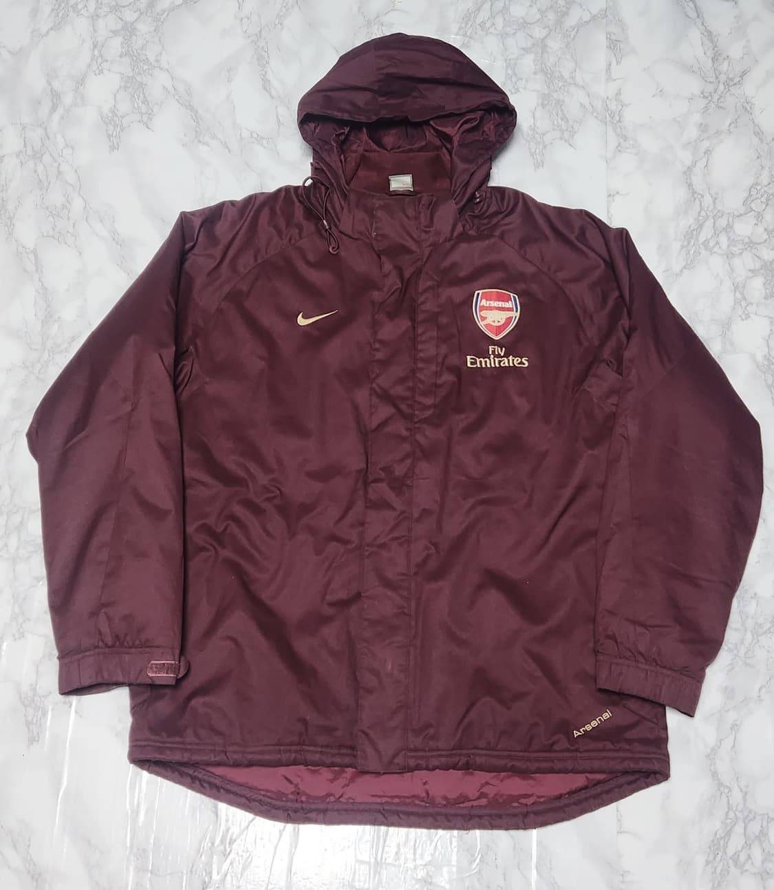 나이키 아스날 07-08 바람막이 점퍼 자켓 버건디 상품이미지1