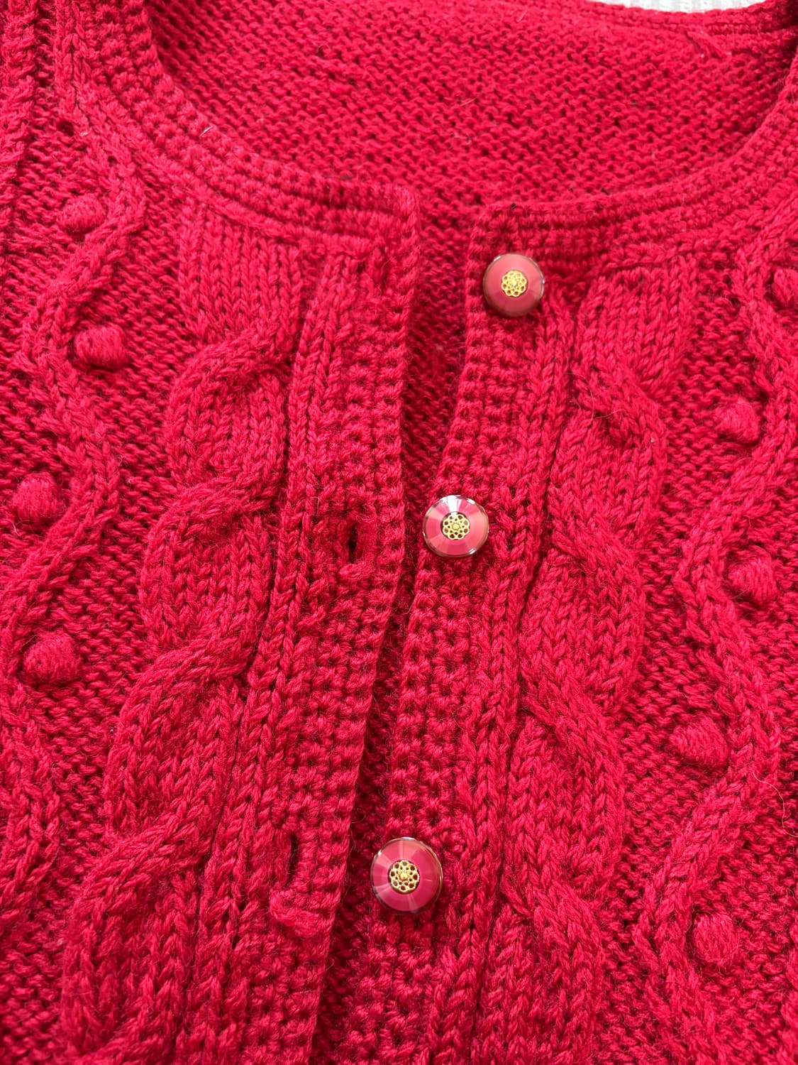 빨강 니트가디건 상품이미지10