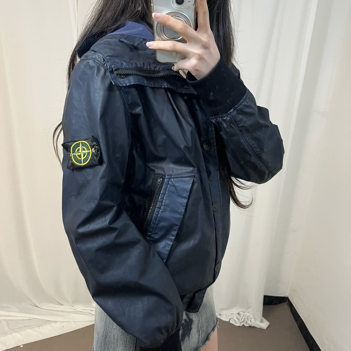 Stone Island Mussola Gommata windbreaker 상품이미지3