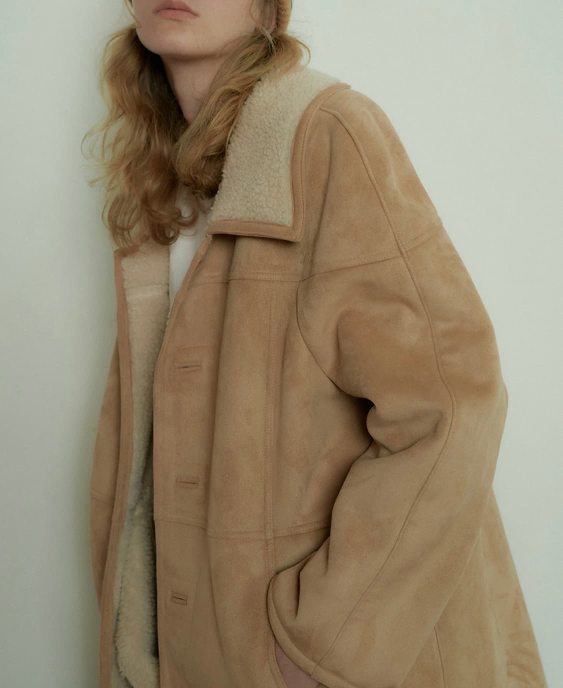 오버듀플레어 무스탕 상품이미지4