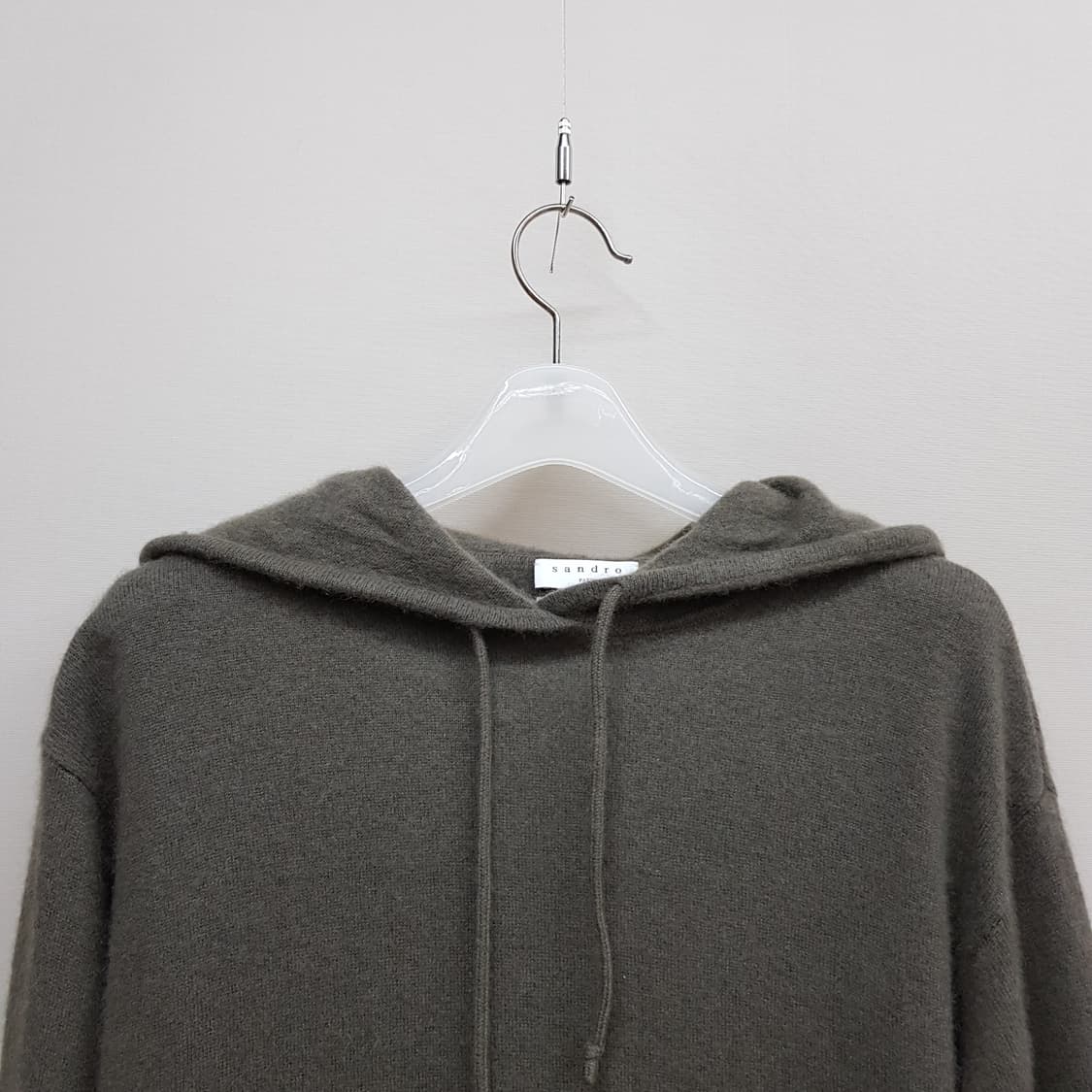 산드로 SANDRO 캐시미어 100% 후드 니트  0사이즈 상품이미지2
