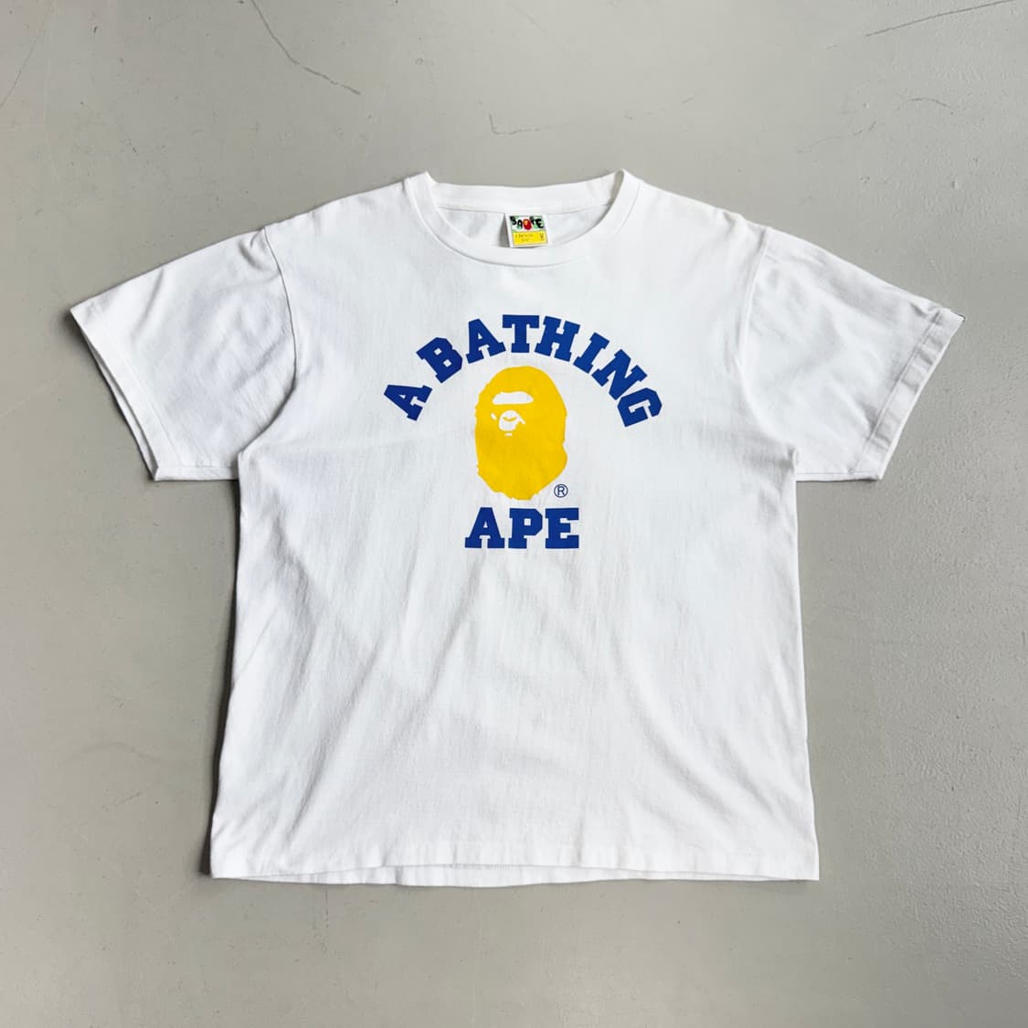 베이프 컬리지 빅사루 반팔 티셔츠 화이트 상품이미지2