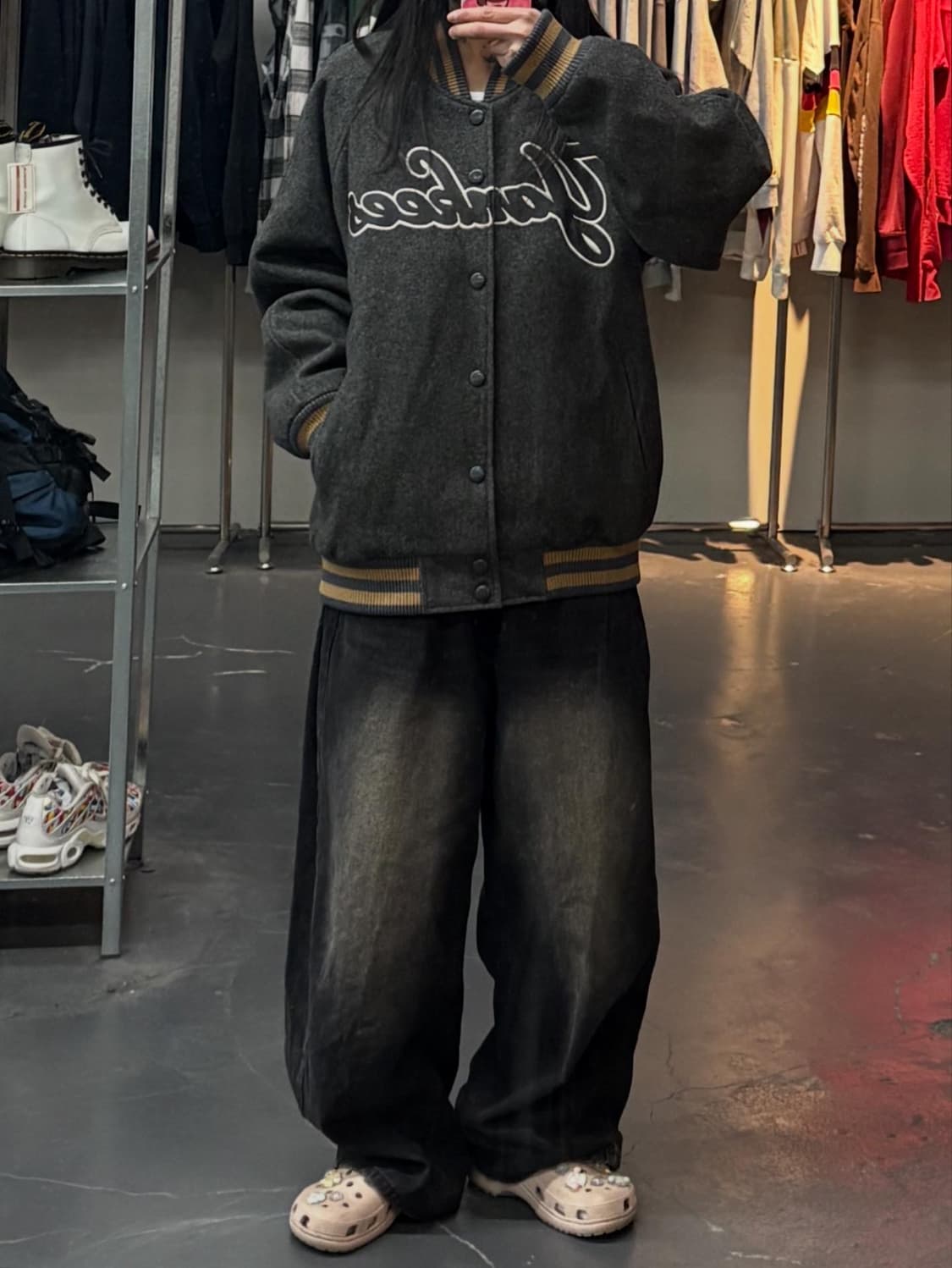 MLB 뉴욕 양키스 그레이 바시티 자켓 A3329 상품이미지1