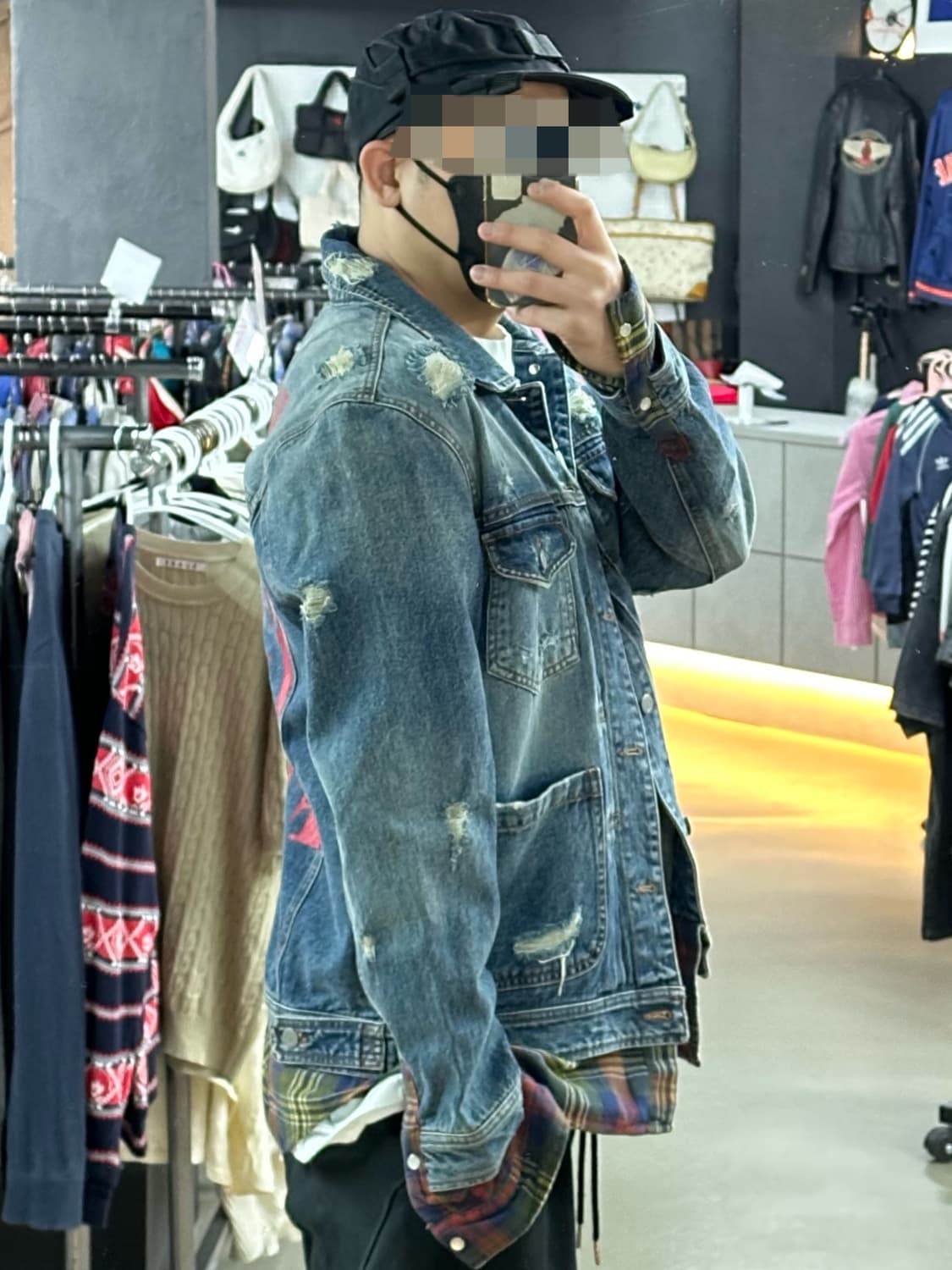 🔥DEXXTER 디스트로이드 레이어드 데님 자켓입니다🔥 상품이미지2