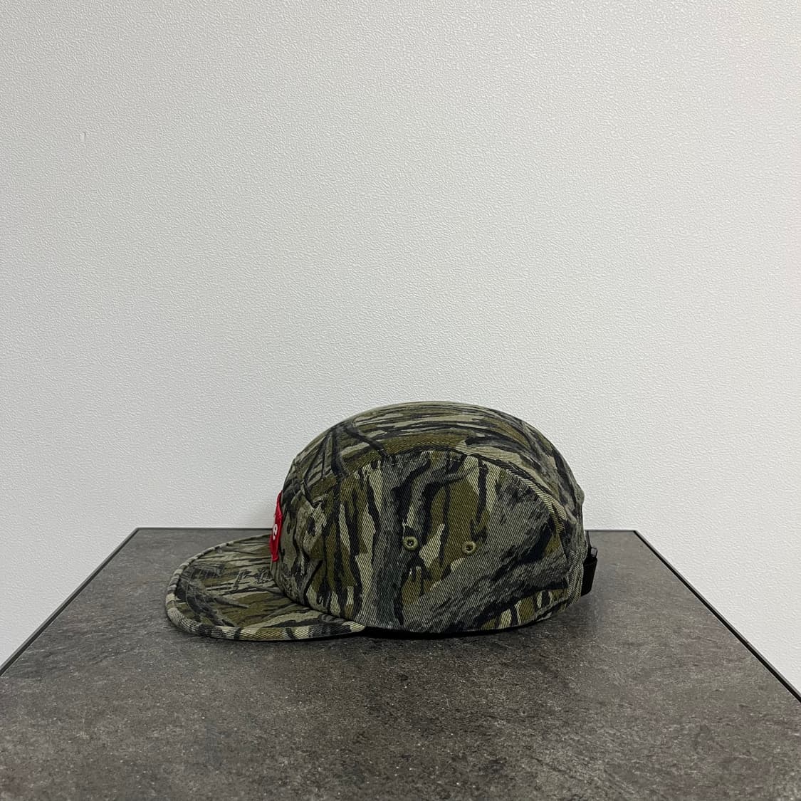 슈프림 밀리터리 워시드 카모 레드 박스로고 캠프캡 모자 상품이미지2