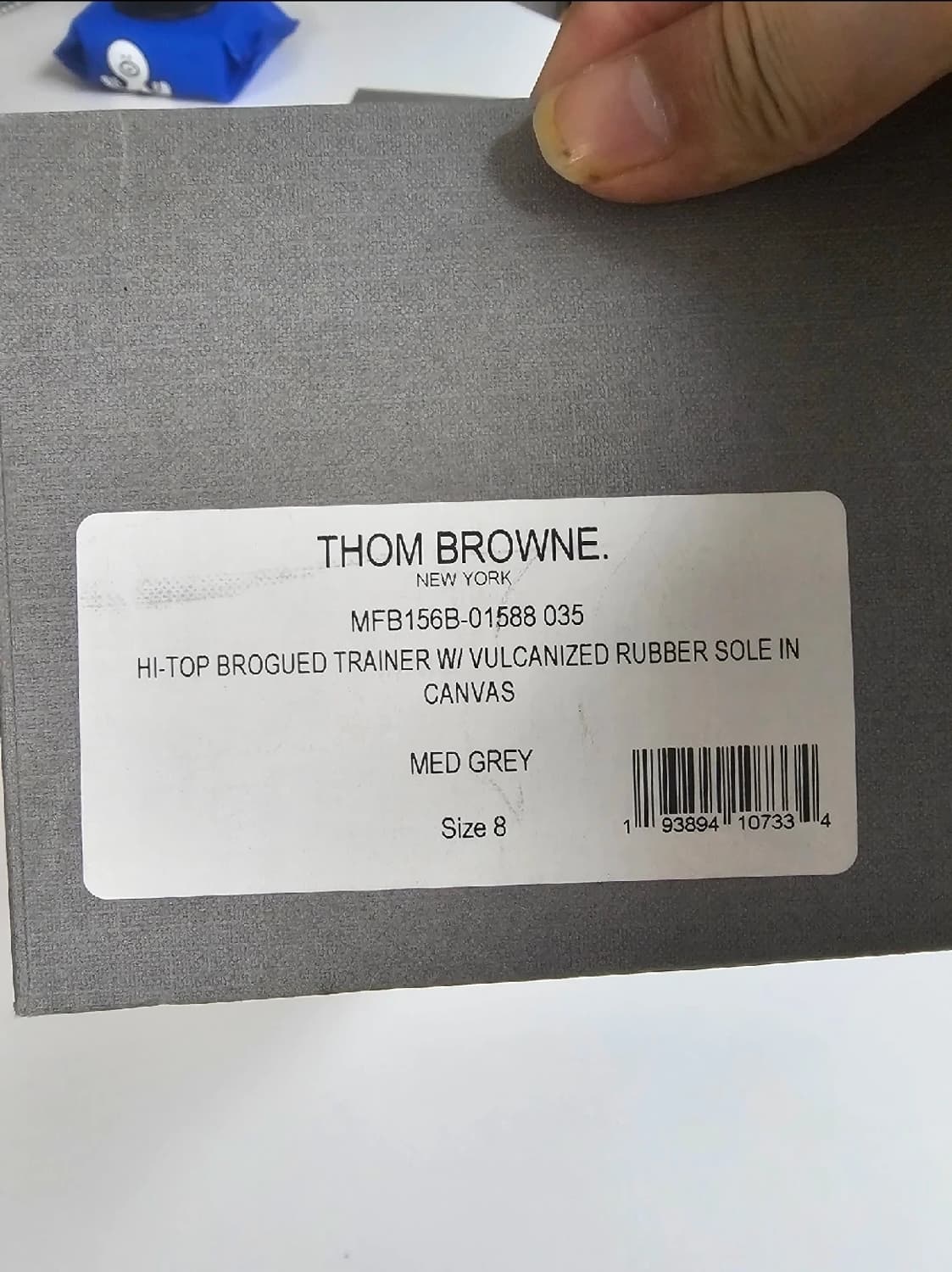 톰브라운 브로그 하이탑 스니커즈(8/265/새상품급) 상품이미지10