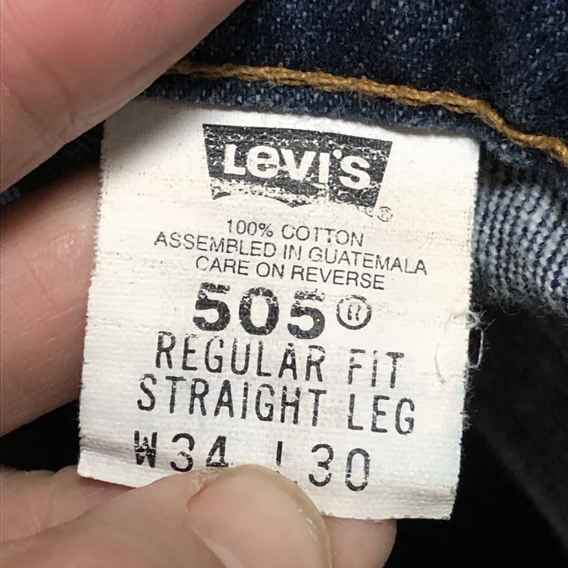 (33) 90's 리바이스 Levi's 505 오렌지탭 레귤러핏 데님 상품이미지4