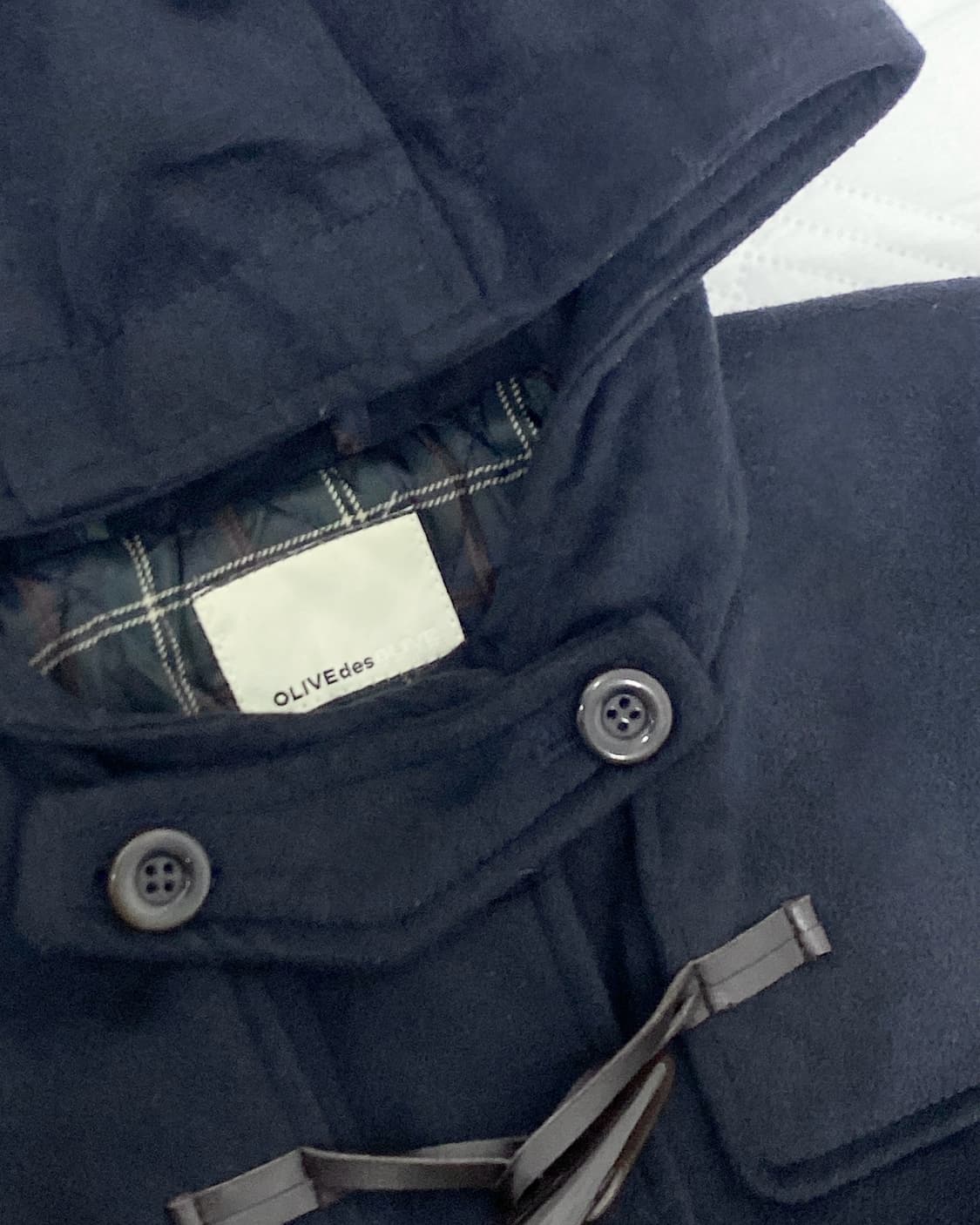 ꒰ঌ 니혼진 교토걸 네이비 벨벳 떡볶이 코트 ໒꒱ 상품이미지4