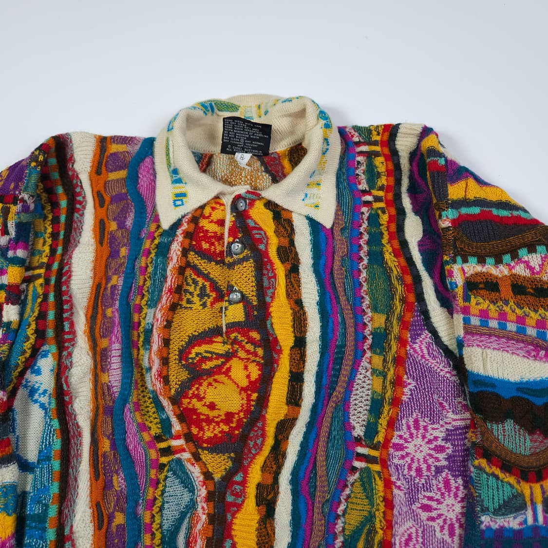 쿠지 카라 케이블 니트 상품이미지2