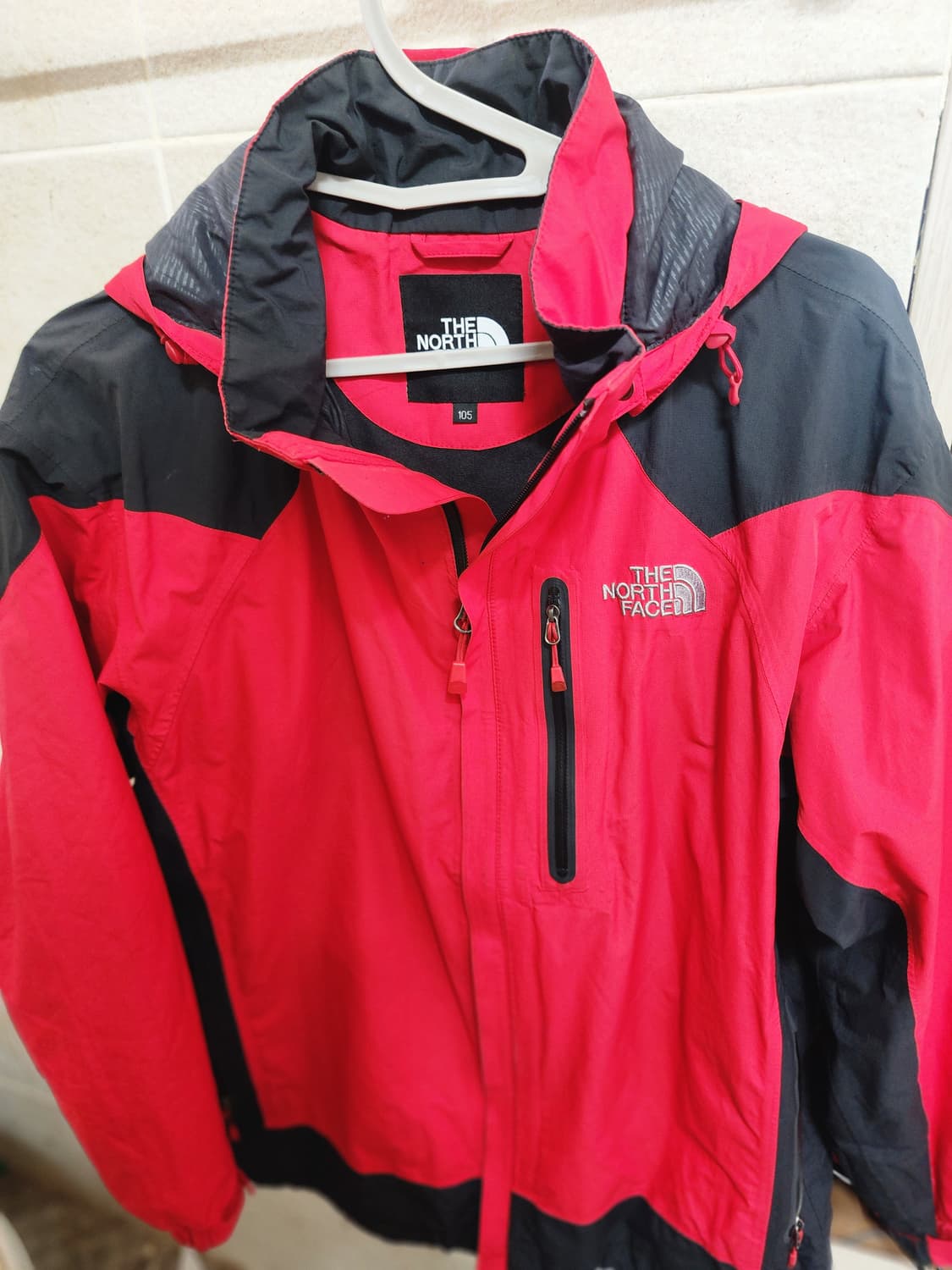 노스페이스 고어텍스 자켓 105/ 레드 블랙 바람막이 상품이미지1