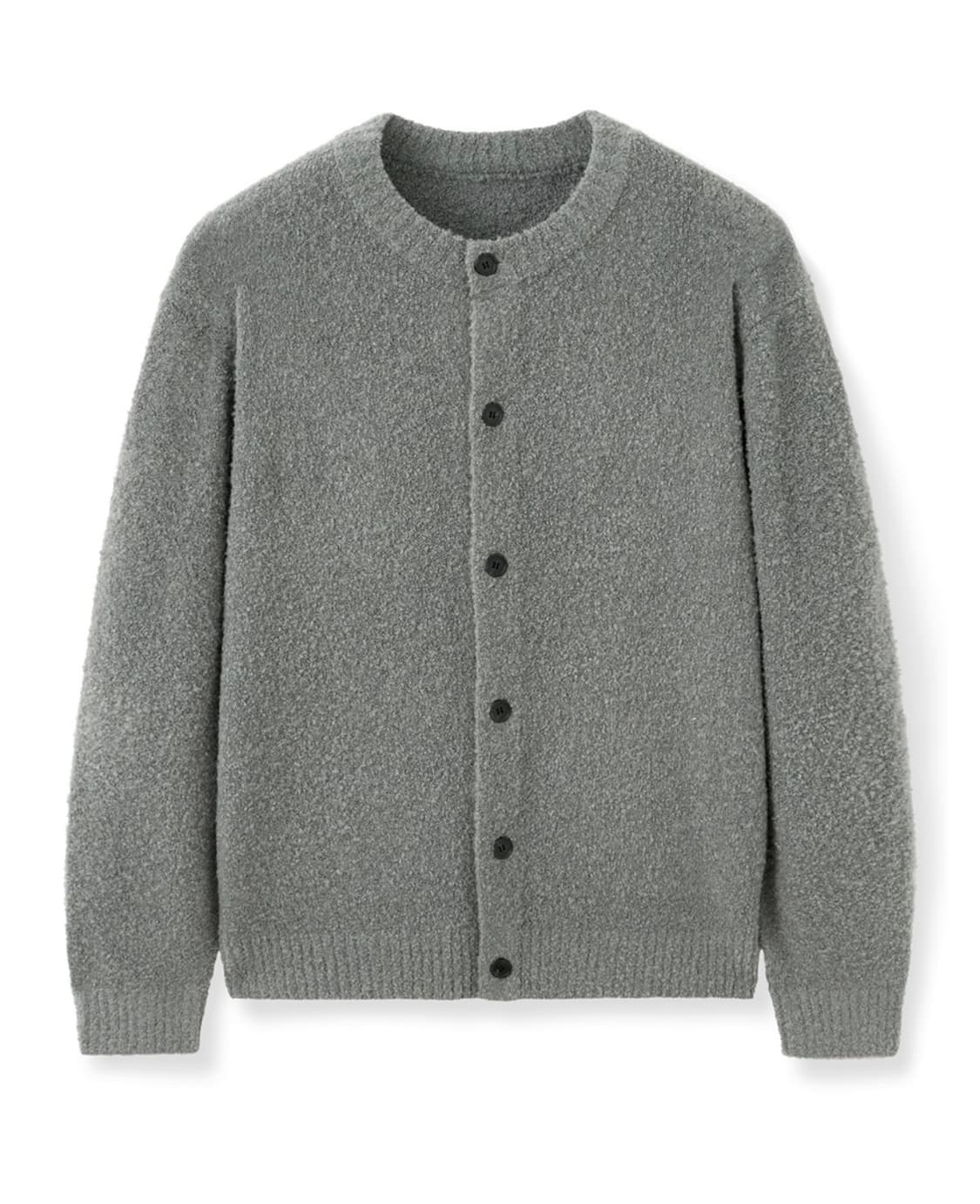 TNGT 라운드넥 가디건 그레이 100 상품이미지1