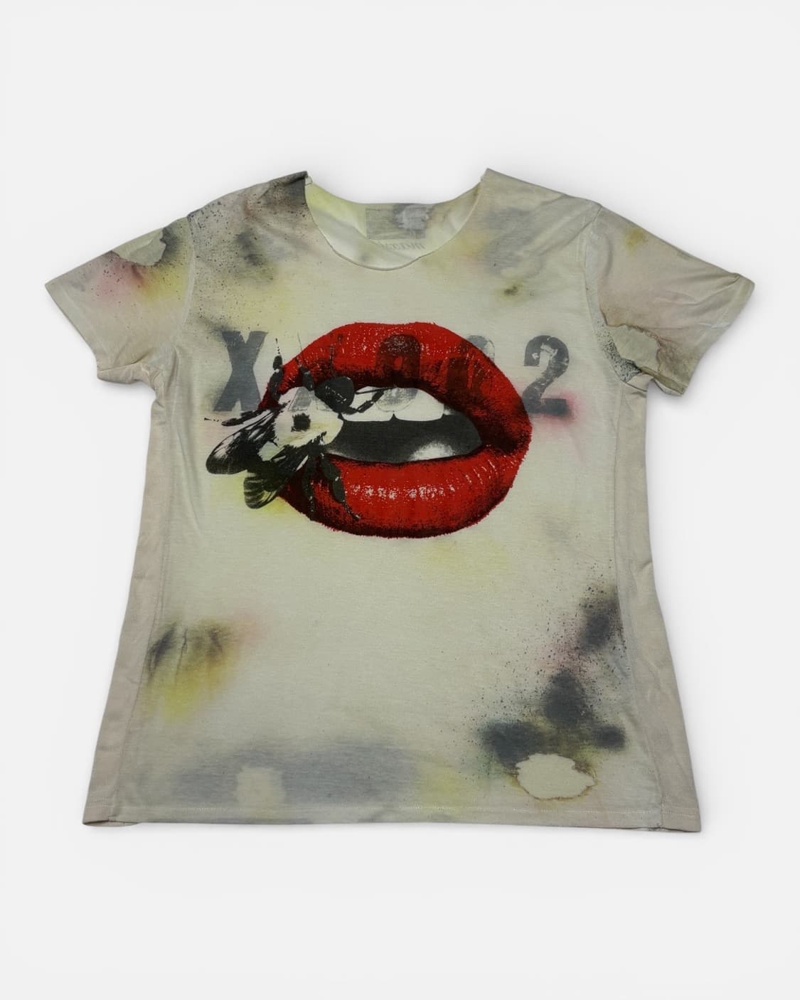 Vintage Faded Lips Spray T-Shirt 상품이미지2